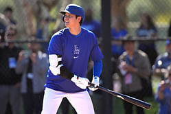 WATCH: Shohei Ohtani mixes it up as he uses cricket bat for practice