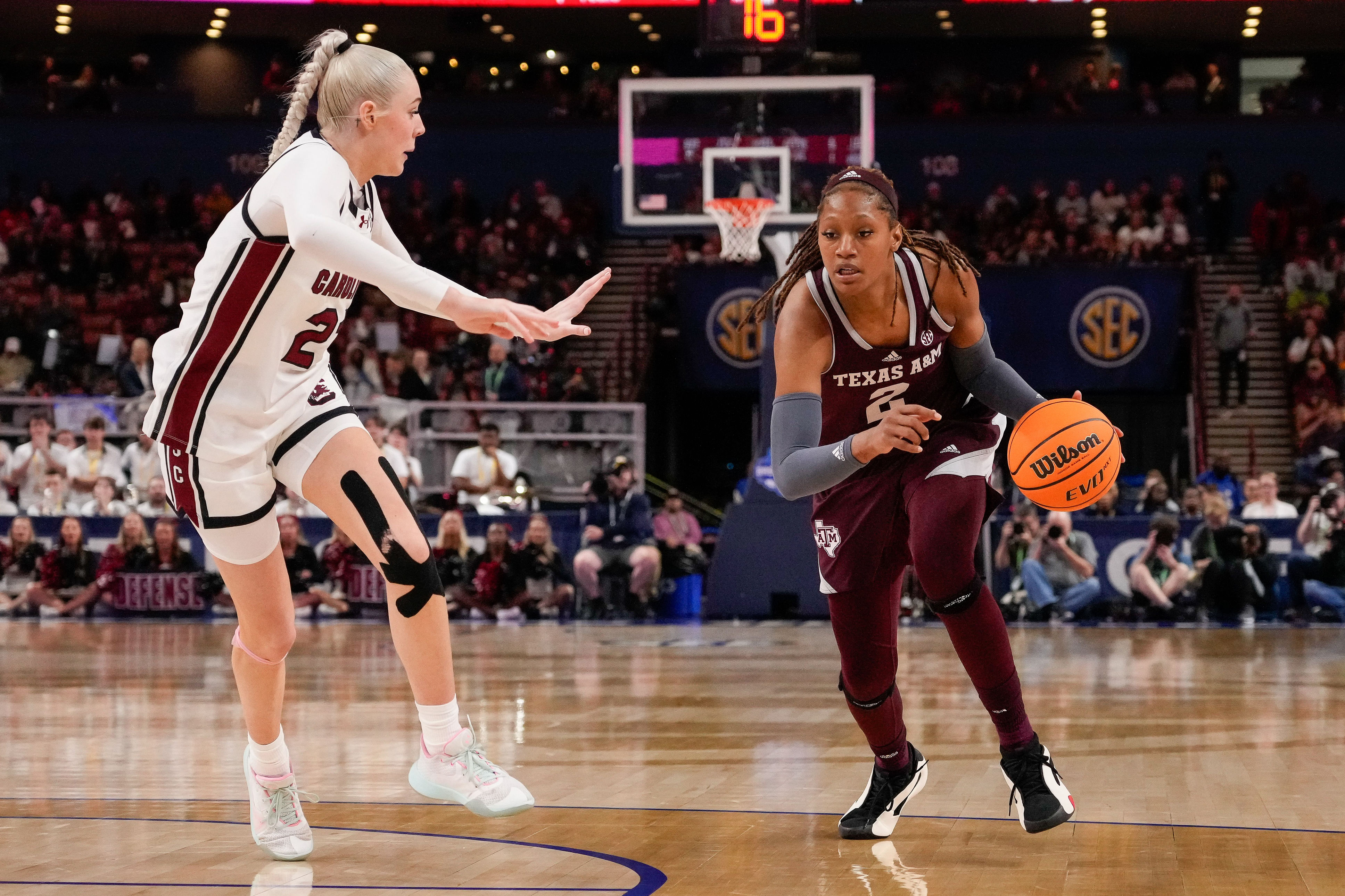 Janiah Barker can shoot the ball from the 3-point line. She made 34.3% of her attempts from the outside this past season.