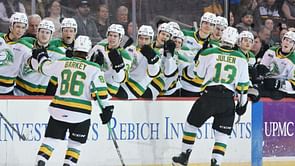 Watch: Memorial Cup fight ensues as Knights' Max McCue throws haymakers at Warriors' Caleb Parker