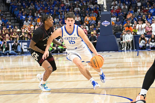 Reed Sheppard had an excellent season at Kentucky and should be a high pick in the upcoming NBA Draft.