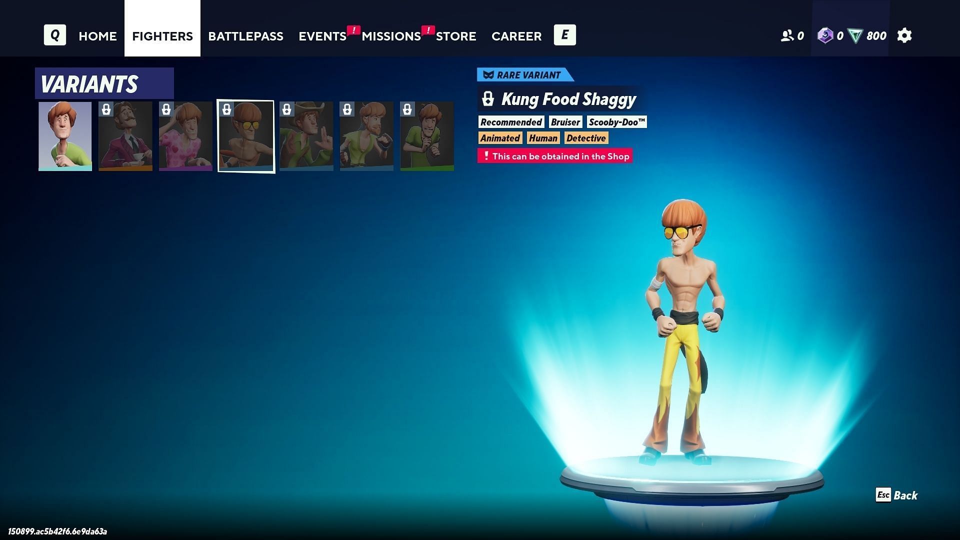 You can unlock additional skins for Shaggy by spending Glemium currency. (Image via Warner Bros. Games)