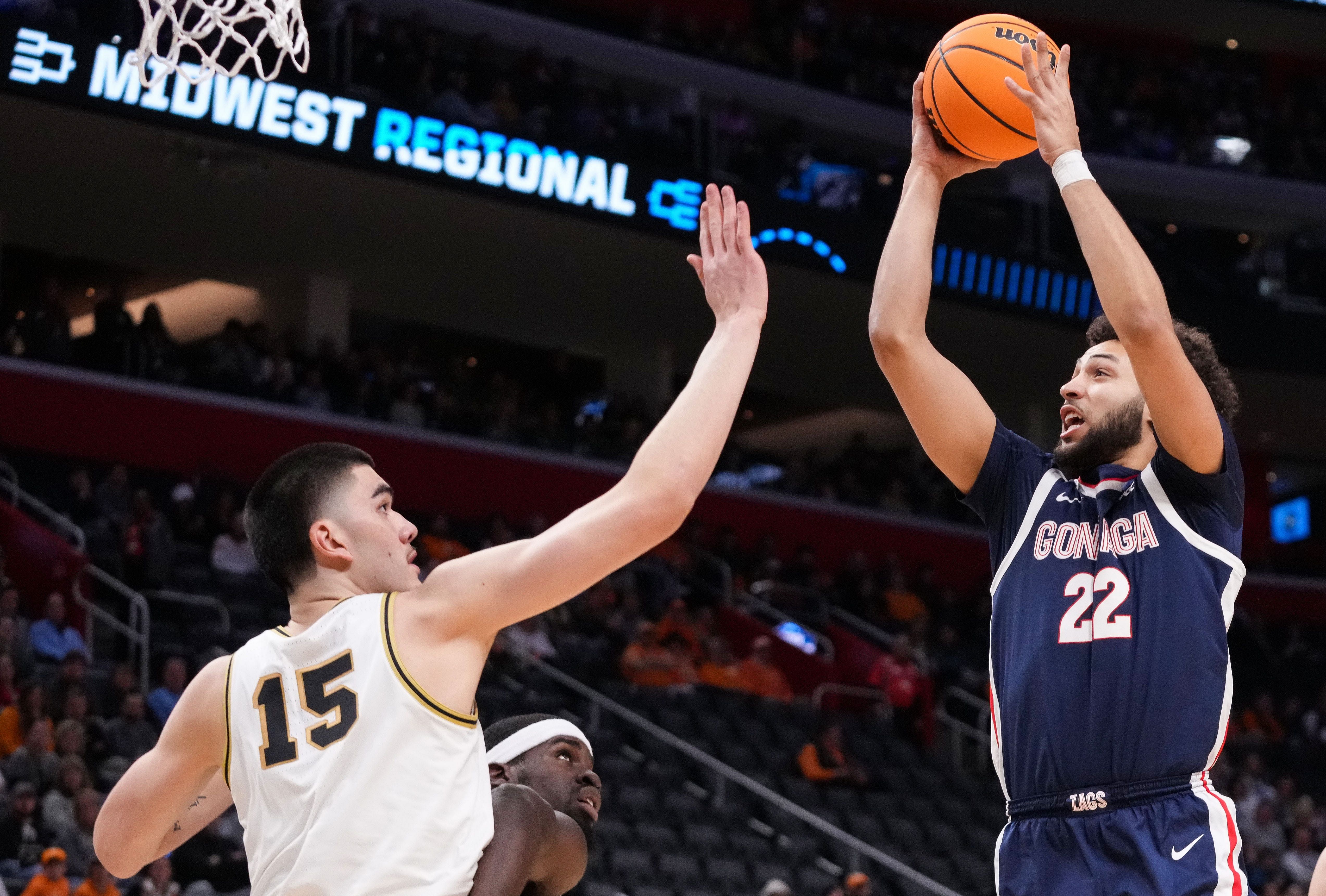 Anton Watson was the second-leading scorer for Gonzaga this past season, averaging 14.5 points per game.