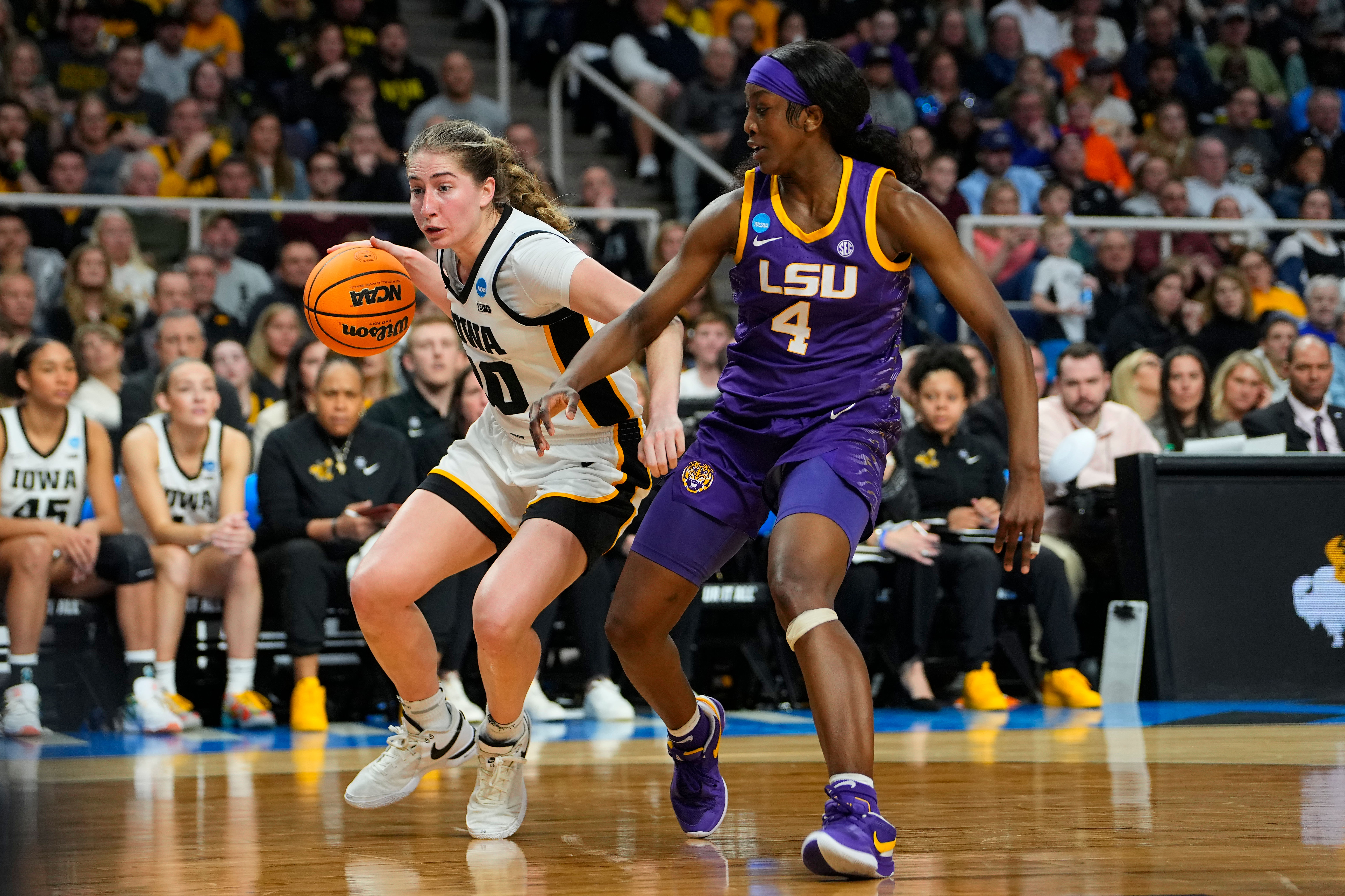 NCAA Womens Basketball: NCAA Tournament Albany Regional-LSU vs Iowa