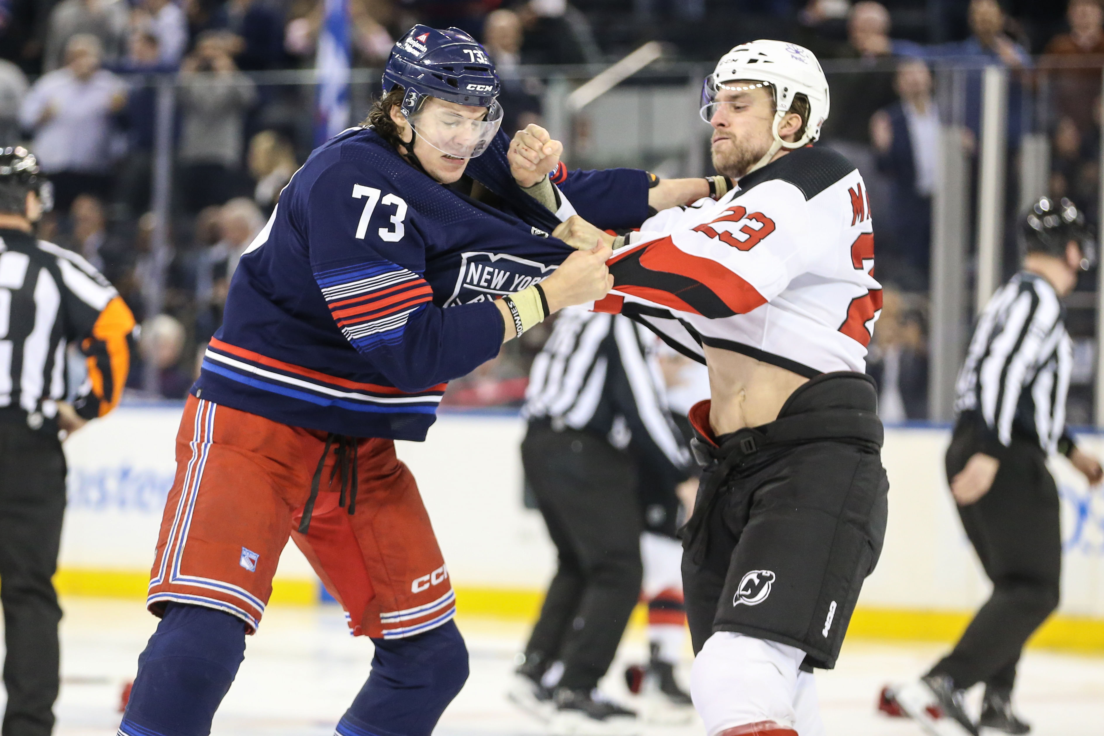 NHL: New Jersey Devils at New York Rangers