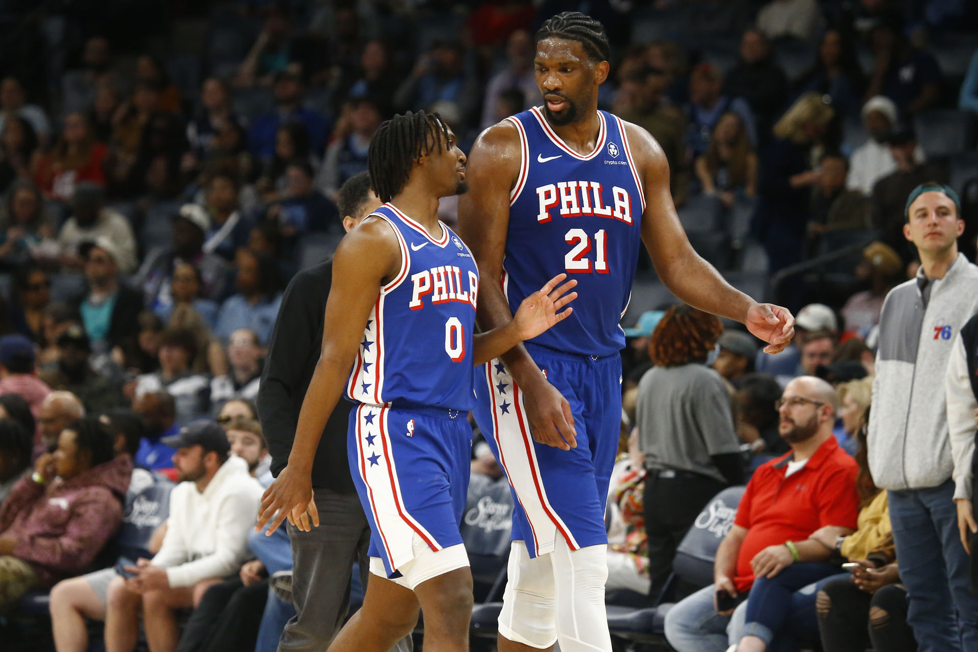 Joel Embiid and Tyrese Maxey have chemistry