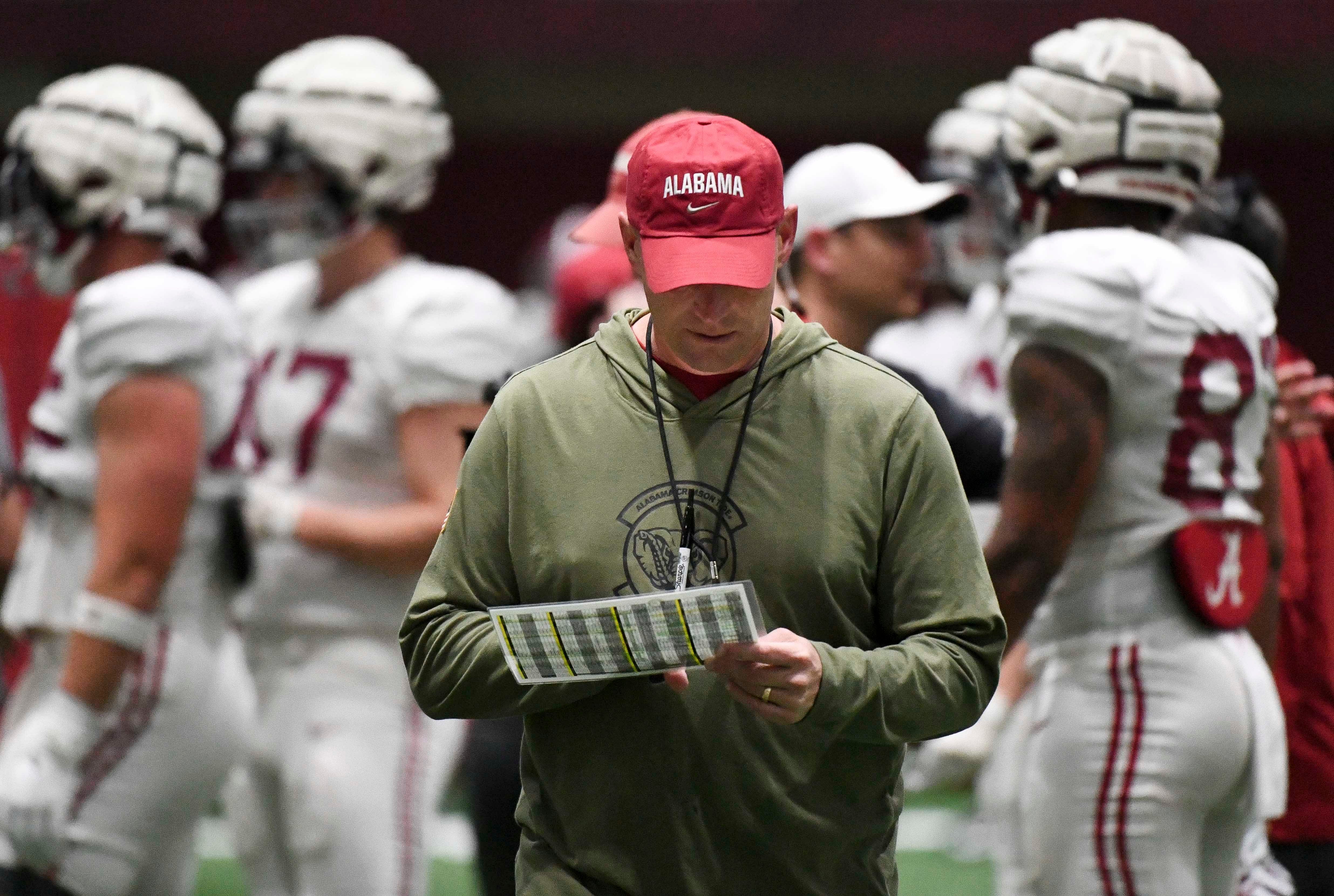 Alabama head coach Kalen DeBoer.