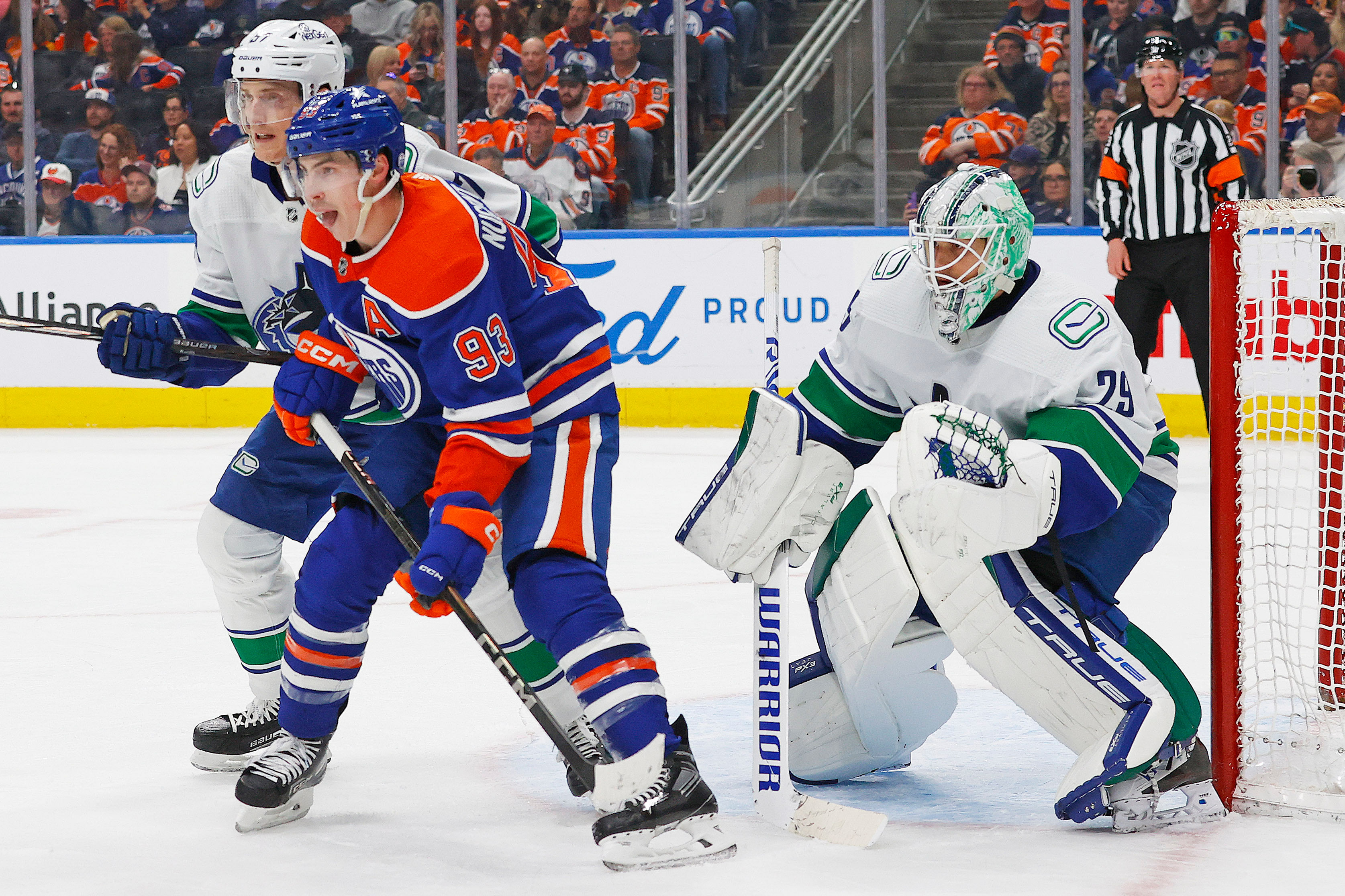 NHL: Vancouver Canucks at Edmonton Oilers