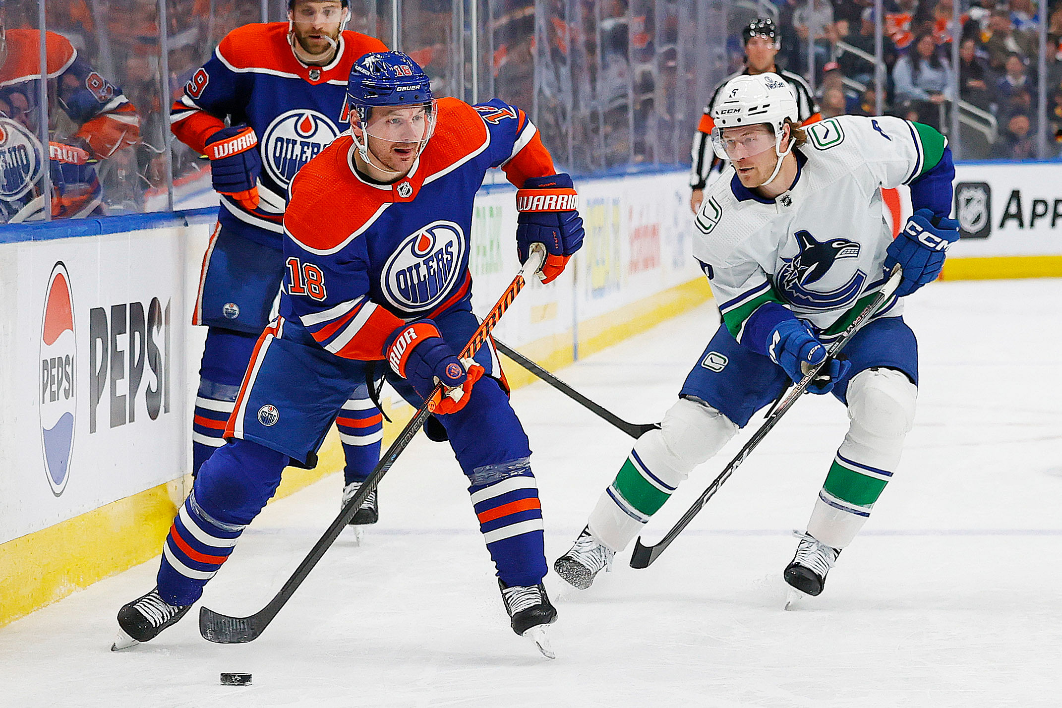 NHL: Vancouver Canucks at Edmonton Oilers