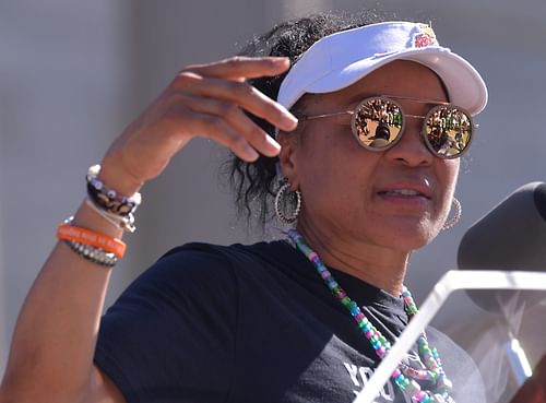 South Carolina Gamecocks women's basketball coach Dawn Staley