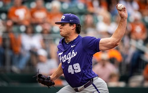 Payton Tolle is 6-3 in 12 starts this season for TCU.