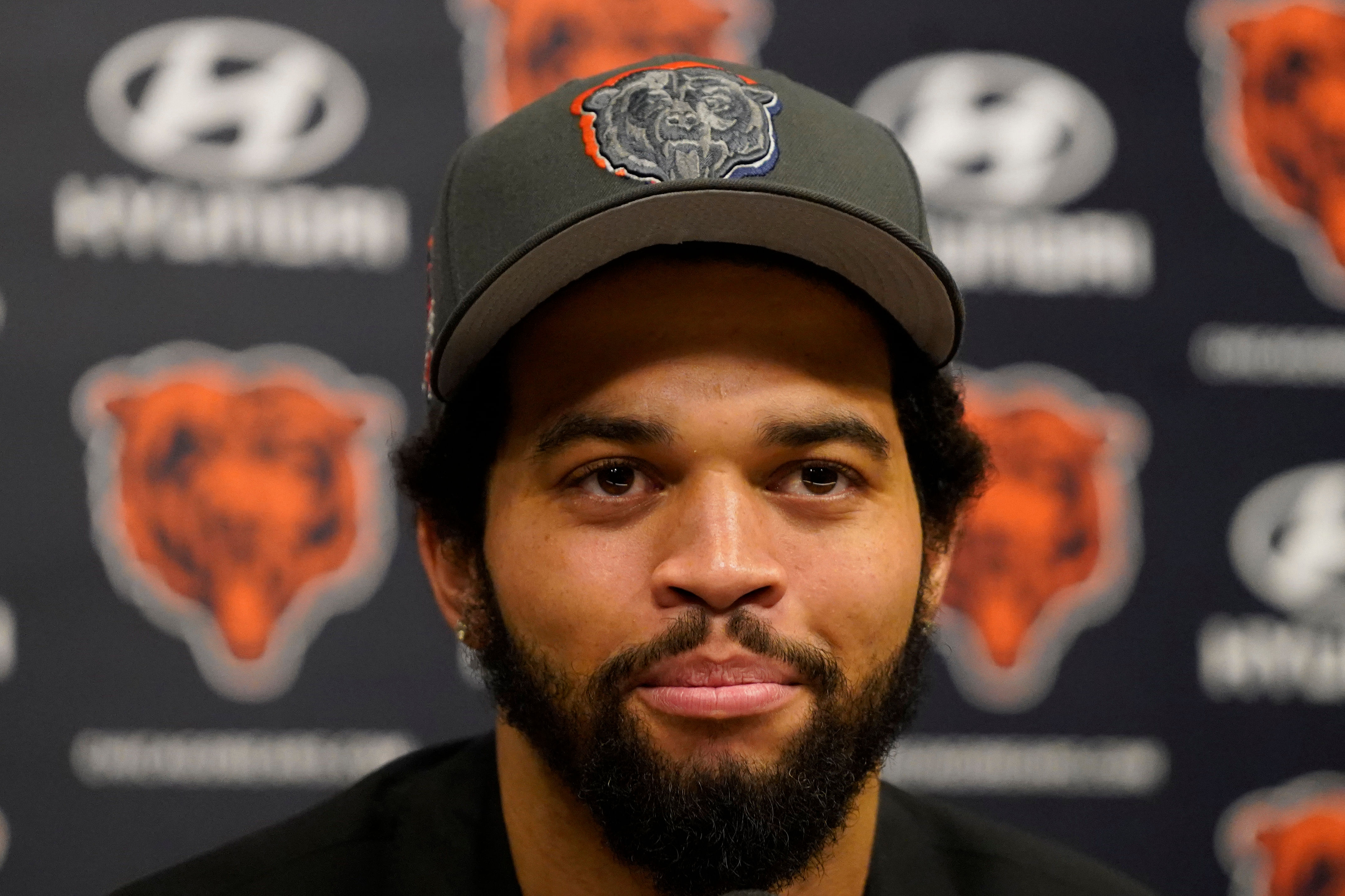 Caleb Williams at Chicago Bears Press Conference