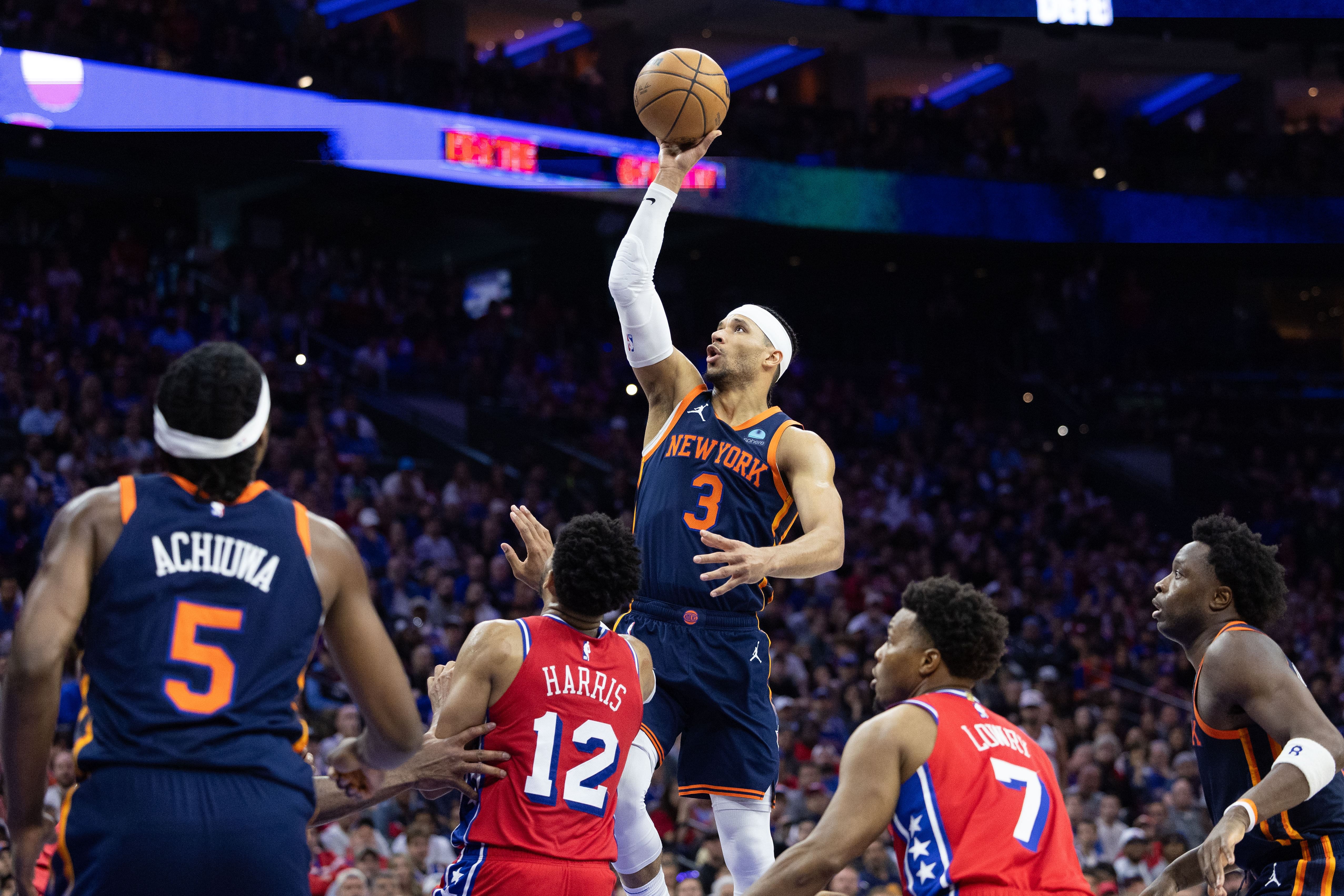 NBA: Playoffs-New York Knicks at Philadelphia 76ers