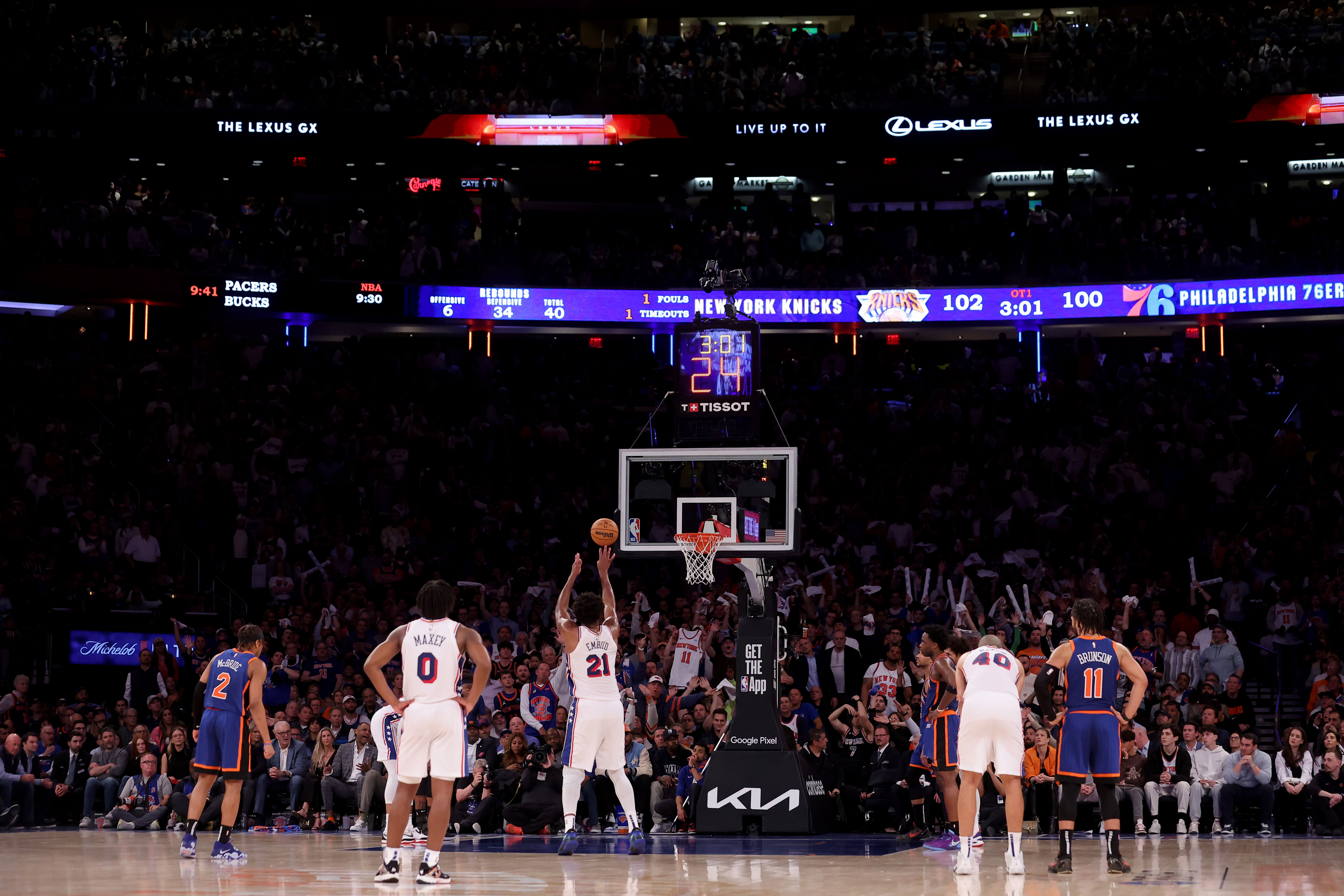 NBA: Playoffs-Philadelphia 76ers at New York Knicks