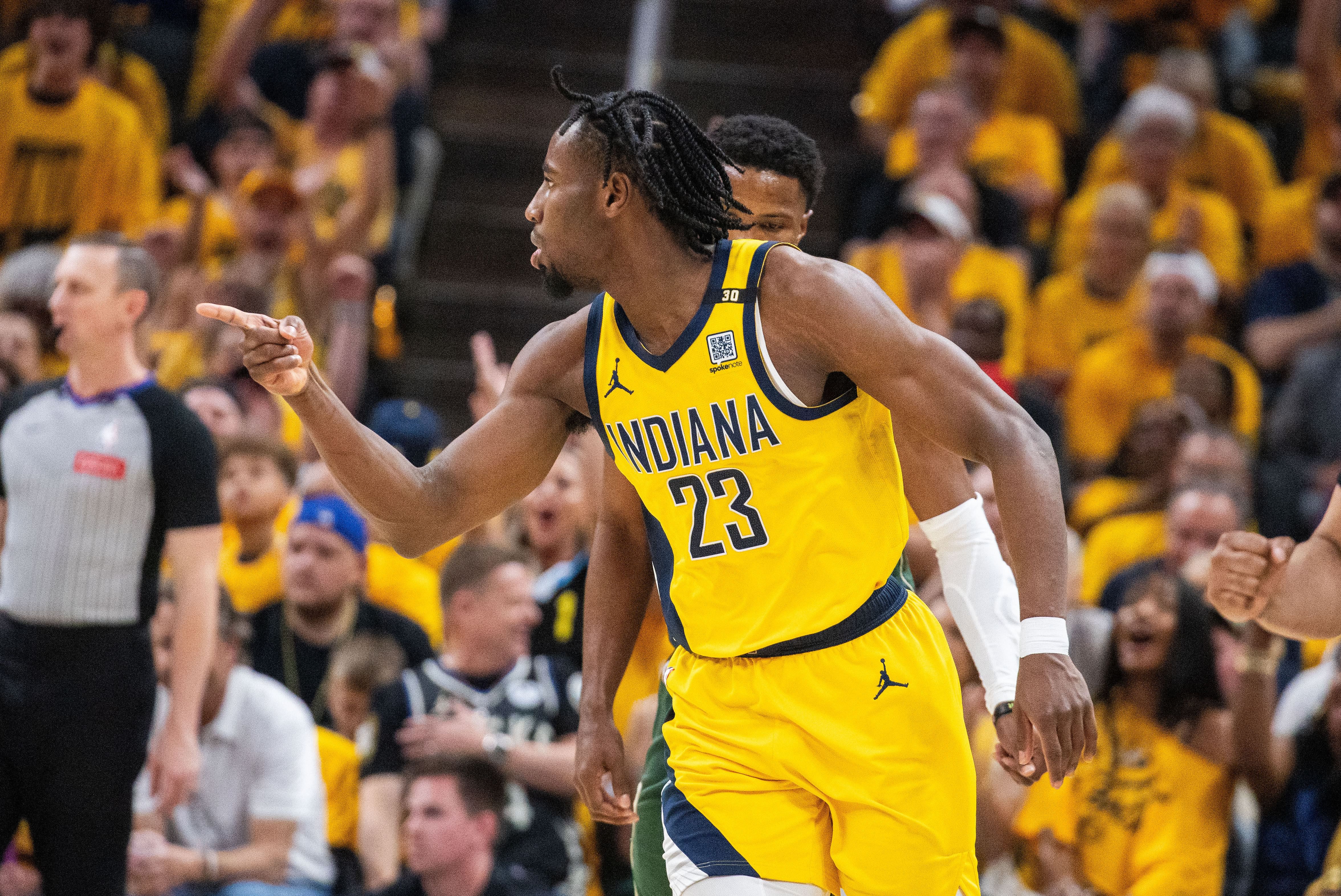 NBA: Playoffs-Milwaukee Bucks at Indiana Pacers