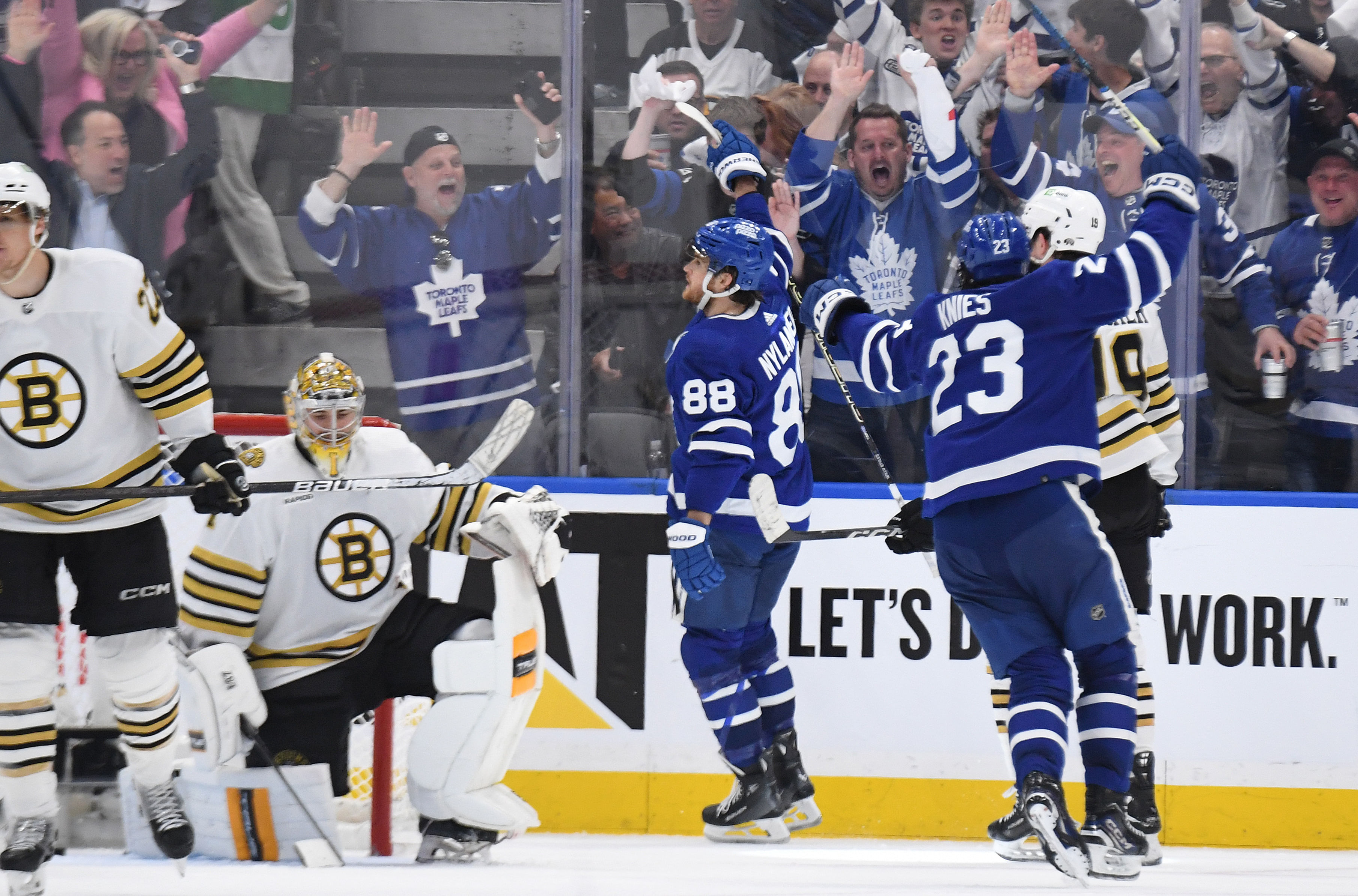 NHL: Stanley Cup Playoffs-Boston Bruins at Toronto Maple Leafs