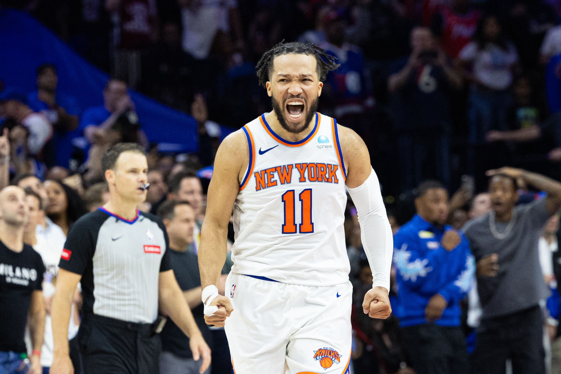 NBA: Playoffs-New York Knicks at Philadelphia 76ers