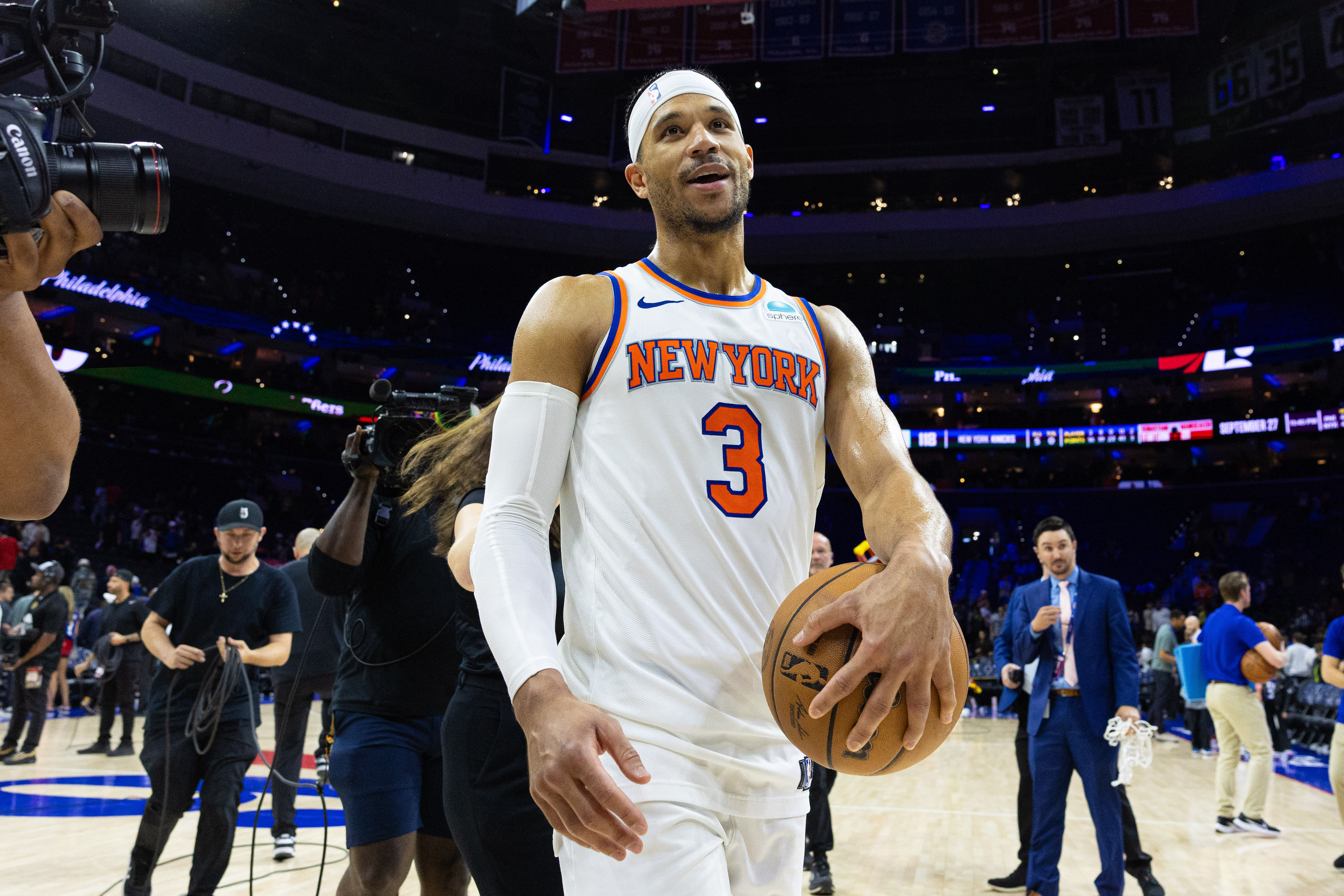 NBA: Playoffs-New York Knicks at Philadelphia 76ers