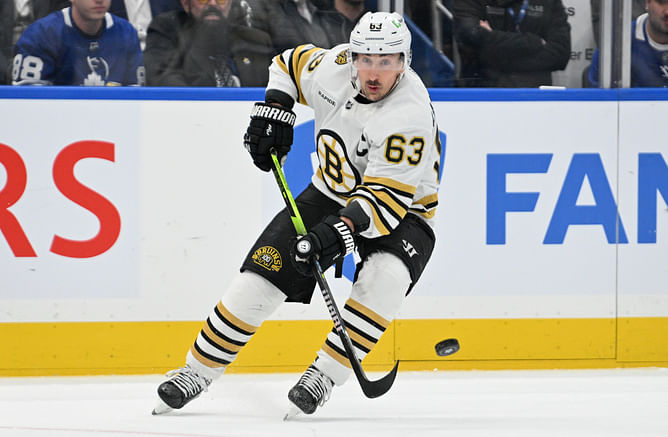 Bruins' Jim Montgomery hints Sam Bennett’s hit on Brad Marchand was intentional