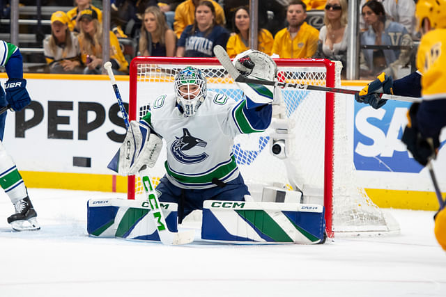 NHL: Stanley Cup Playoffs-Vancouver Canucks at Nashville Predators