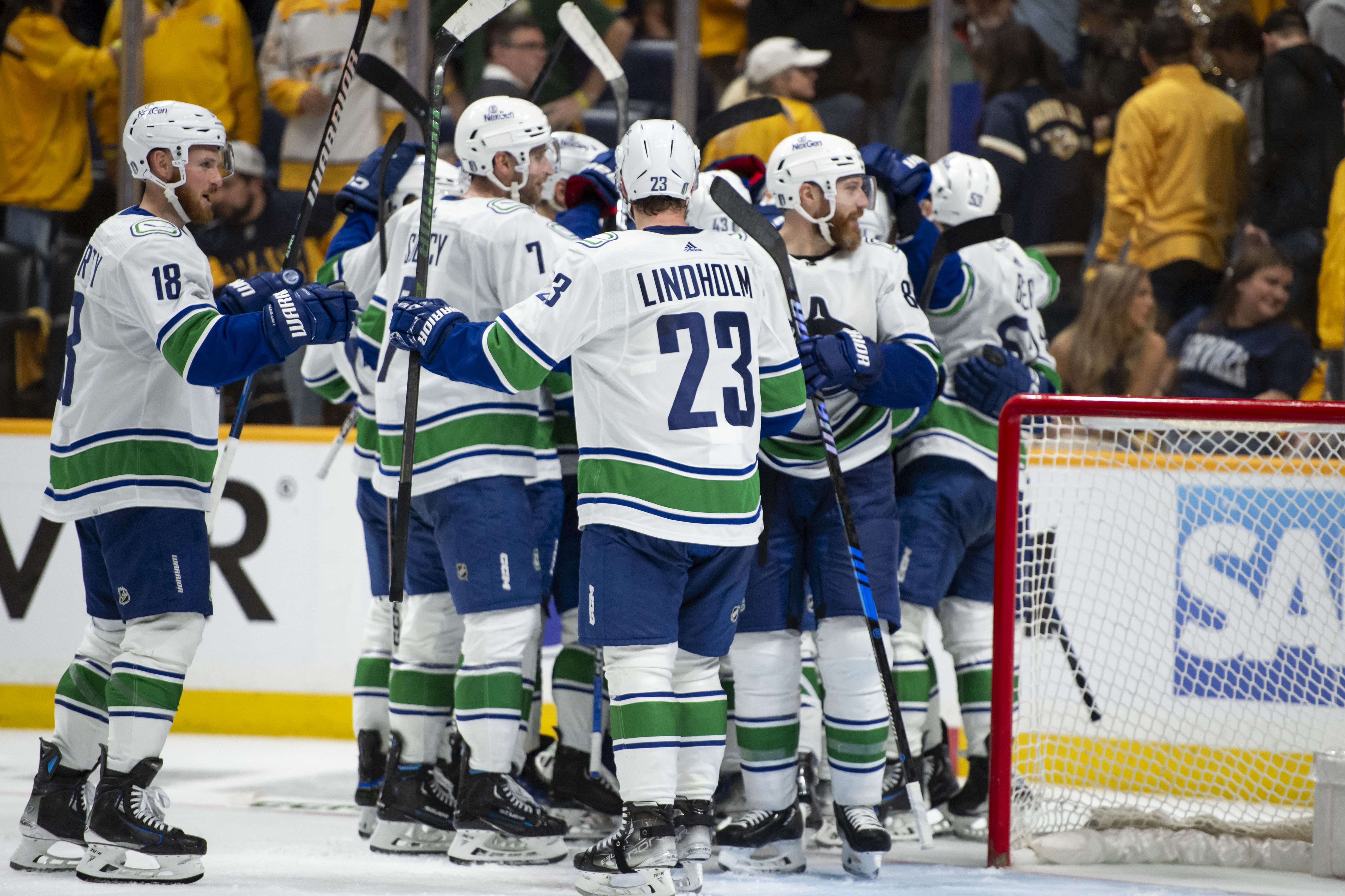 NHL: Stanley Cup Playoffs-Vancouver Canucks at Nashville Predators