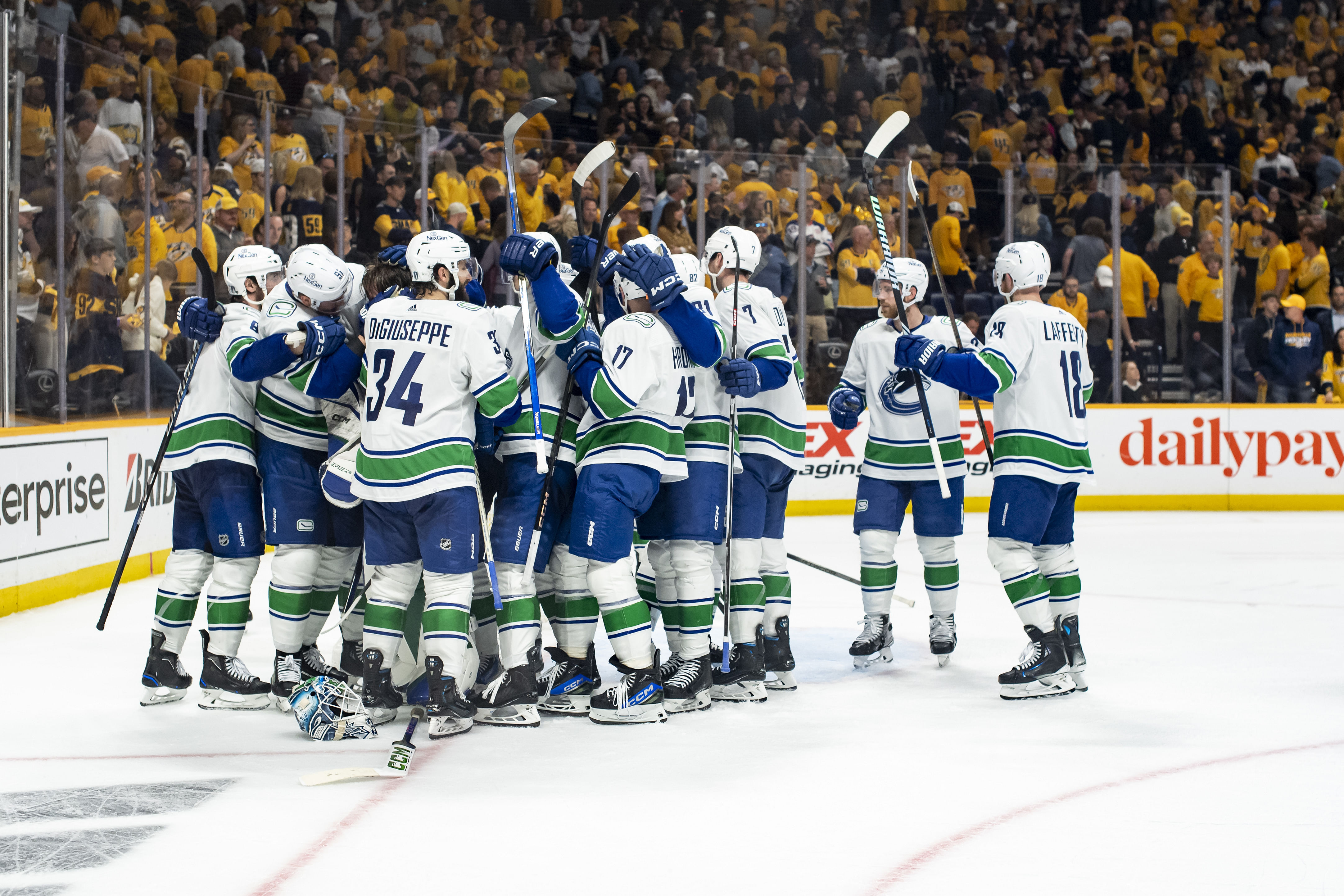 NHL: Stanley Cup Playoffs-Vancouver Canucks at Nashville Predators