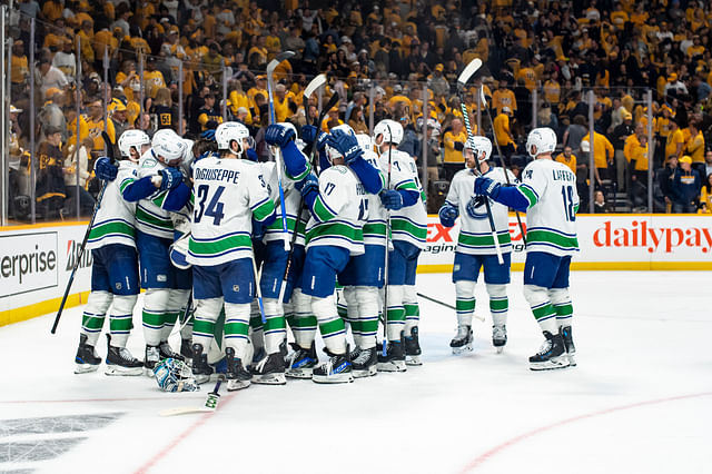 NHL: Stanley Cup Playoffs-Vancouver Canucks at Nashville Predators