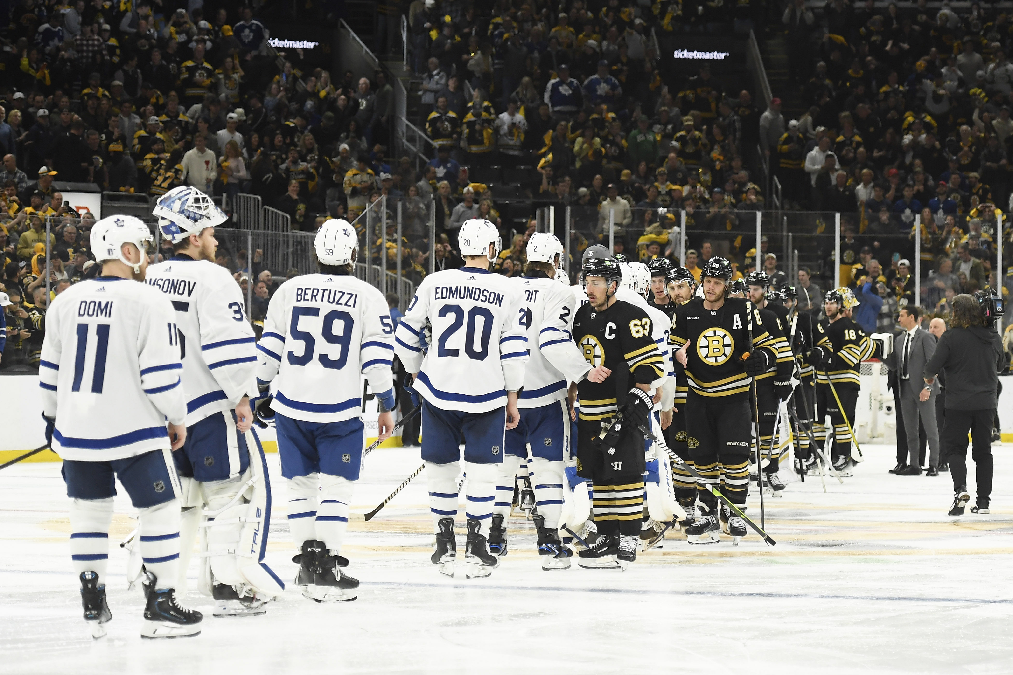 NHL: Stanley Cup Playoffs-Toronto Maple Leafs at Boston Bruins