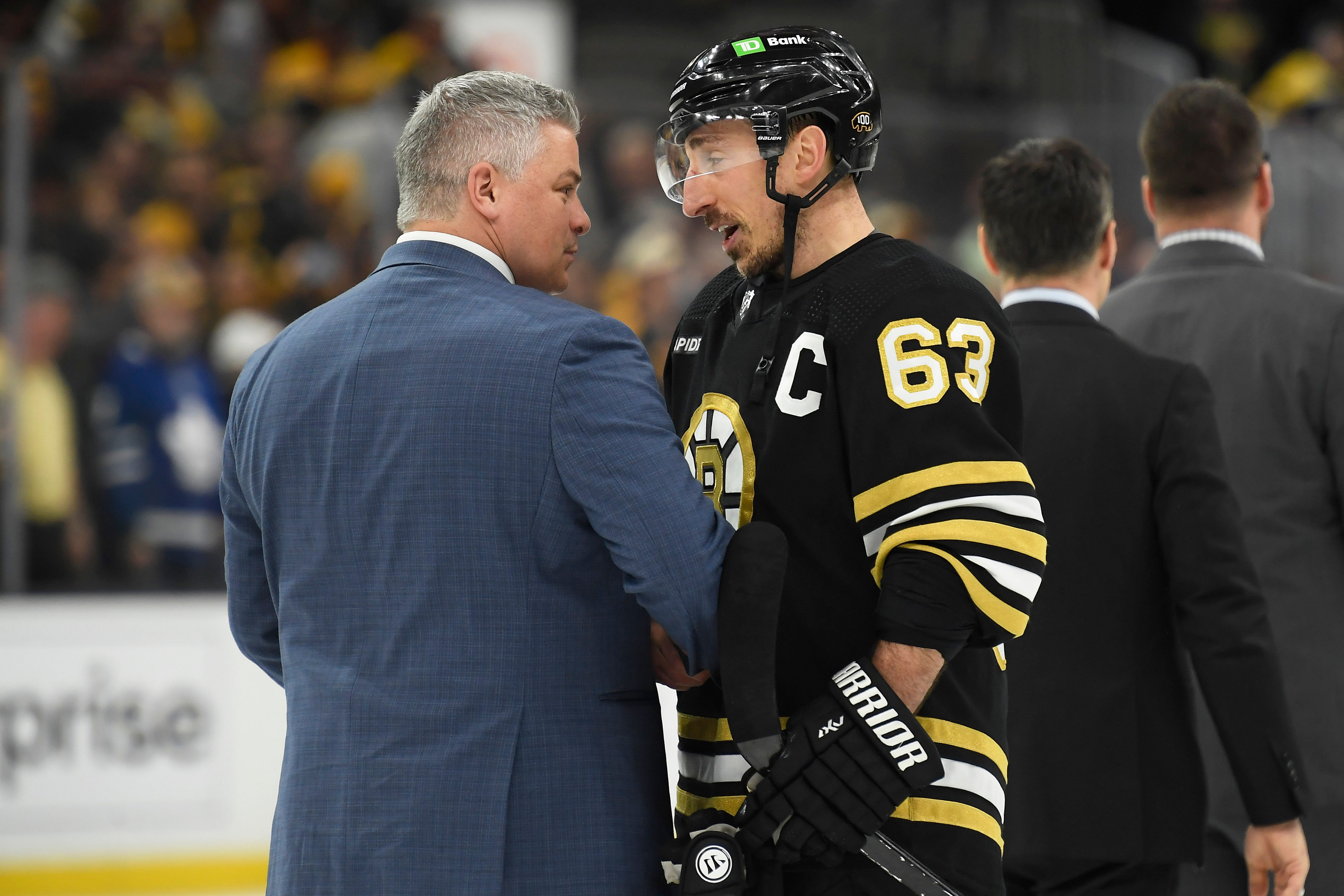 NHL: Stanley Cup Playoffs-Toronto Maple Leafs at Boston Bruins