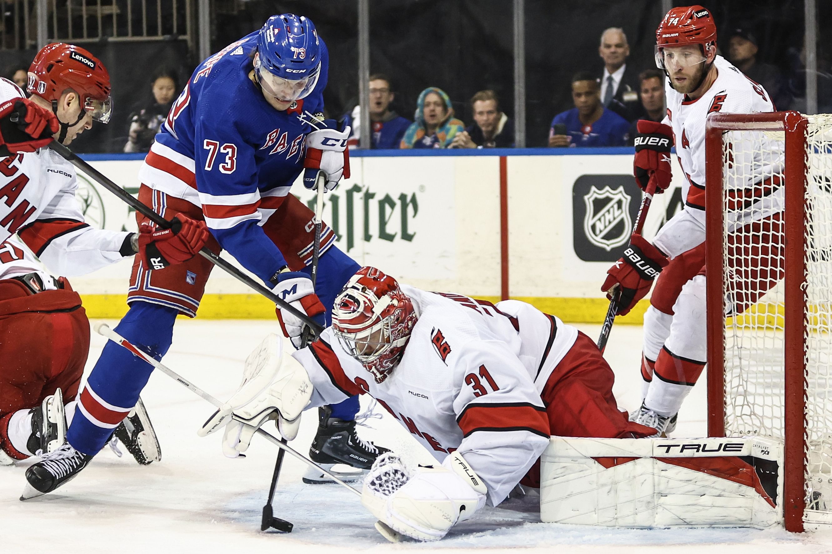 NHL: Stanley Cup Playoffs-Carolina Hurricanes at New York Rangers