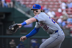 Watch: Brett Baty's collision with third base umpire Doug Eddings