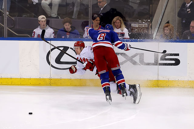 NHL: Stanley Cup Playoffs-Carolina Hurricanes at New York Rangers