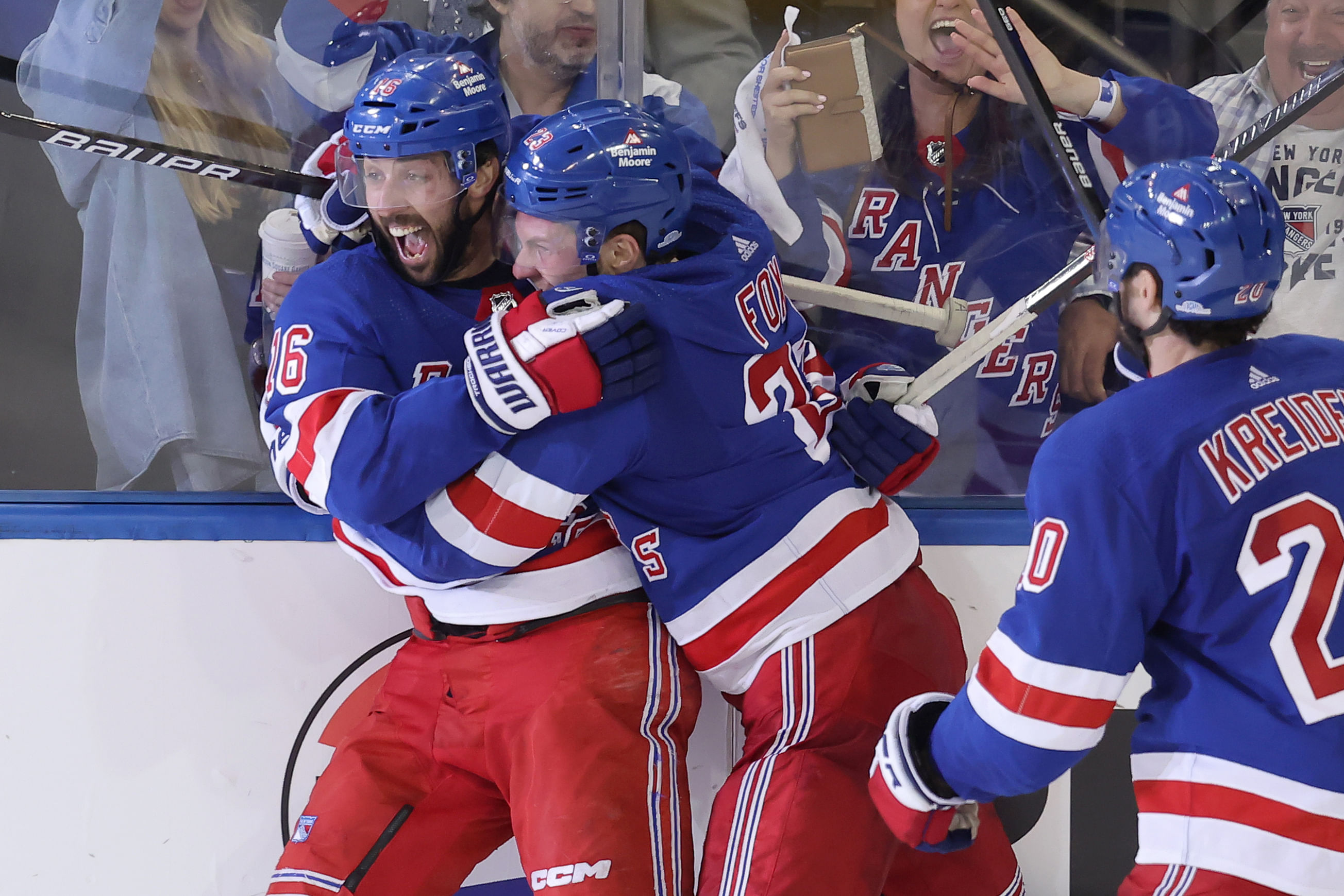 NHL: Stanley Cup Playoffs-Carolina Hurricanes at New York Rangers