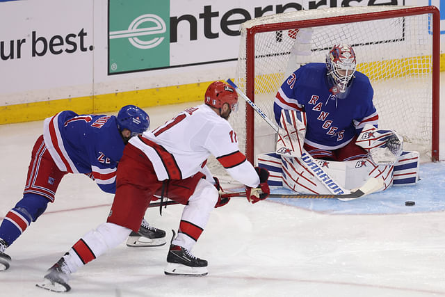 NHL: Stanley Cup Playoffs-Carolina Hurricanes at New York Rangers