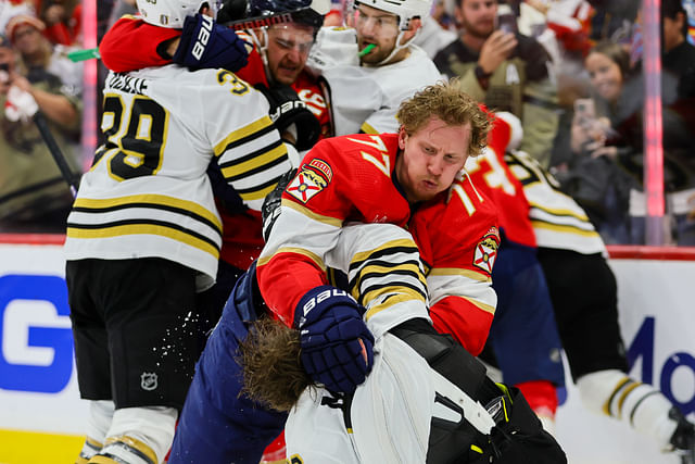 NHL: Stanley Cup Playoffs-Boston Bruins at Florida Panthers