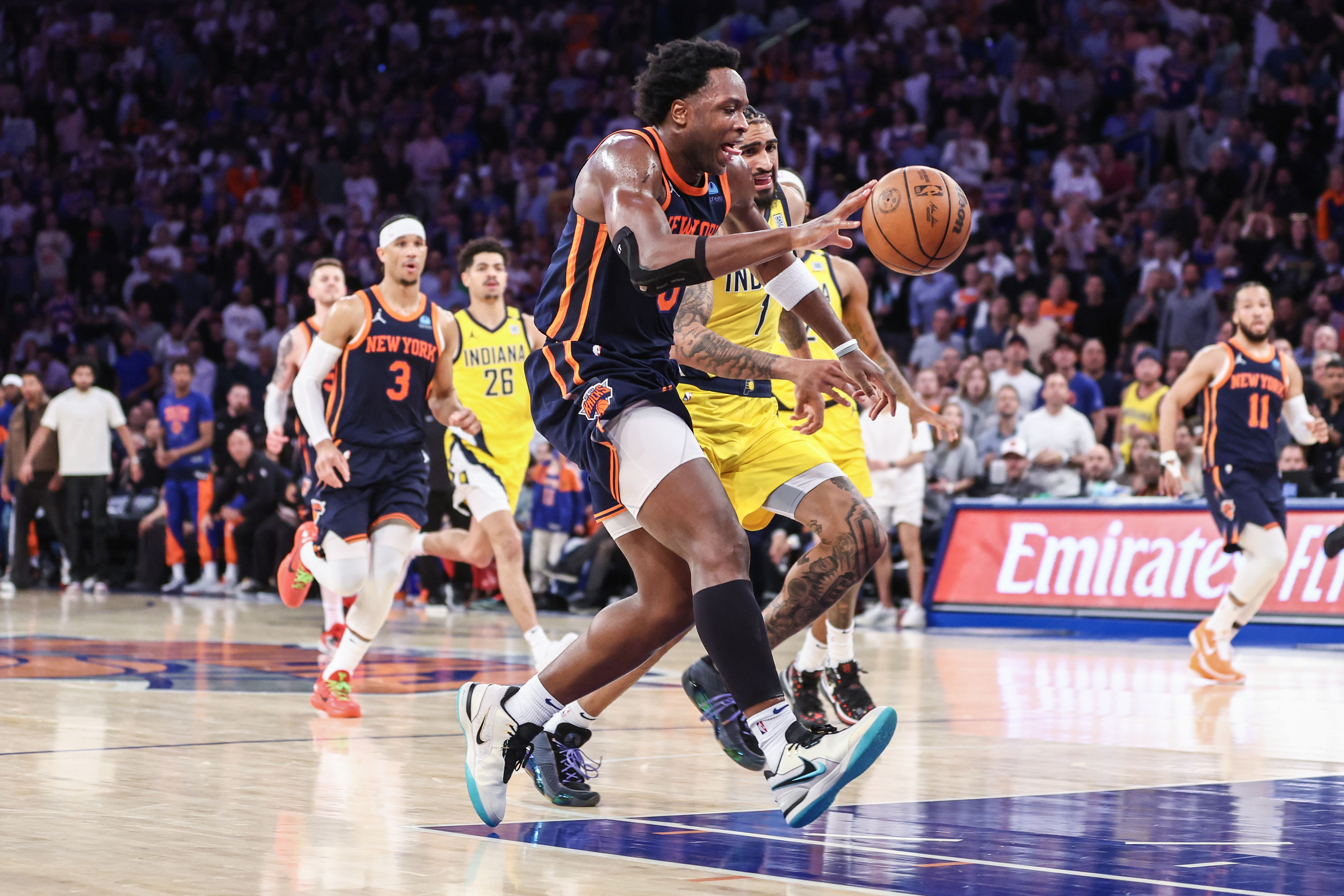 NBA: Playoffs-Indiana Pacers at New York Knicks