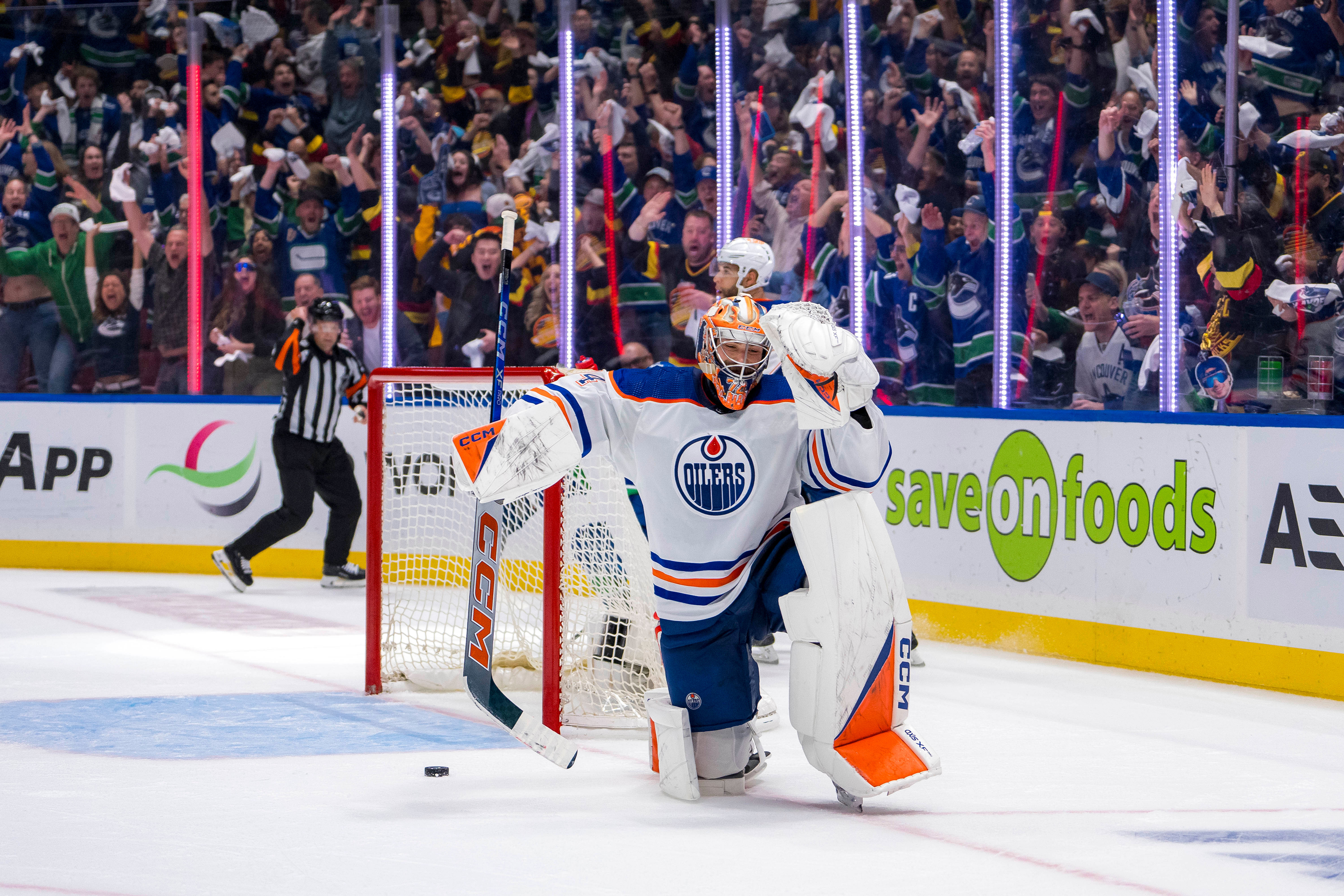 NHL: Stanley Cup Playoffs-Oilers at Vancouver Canucks