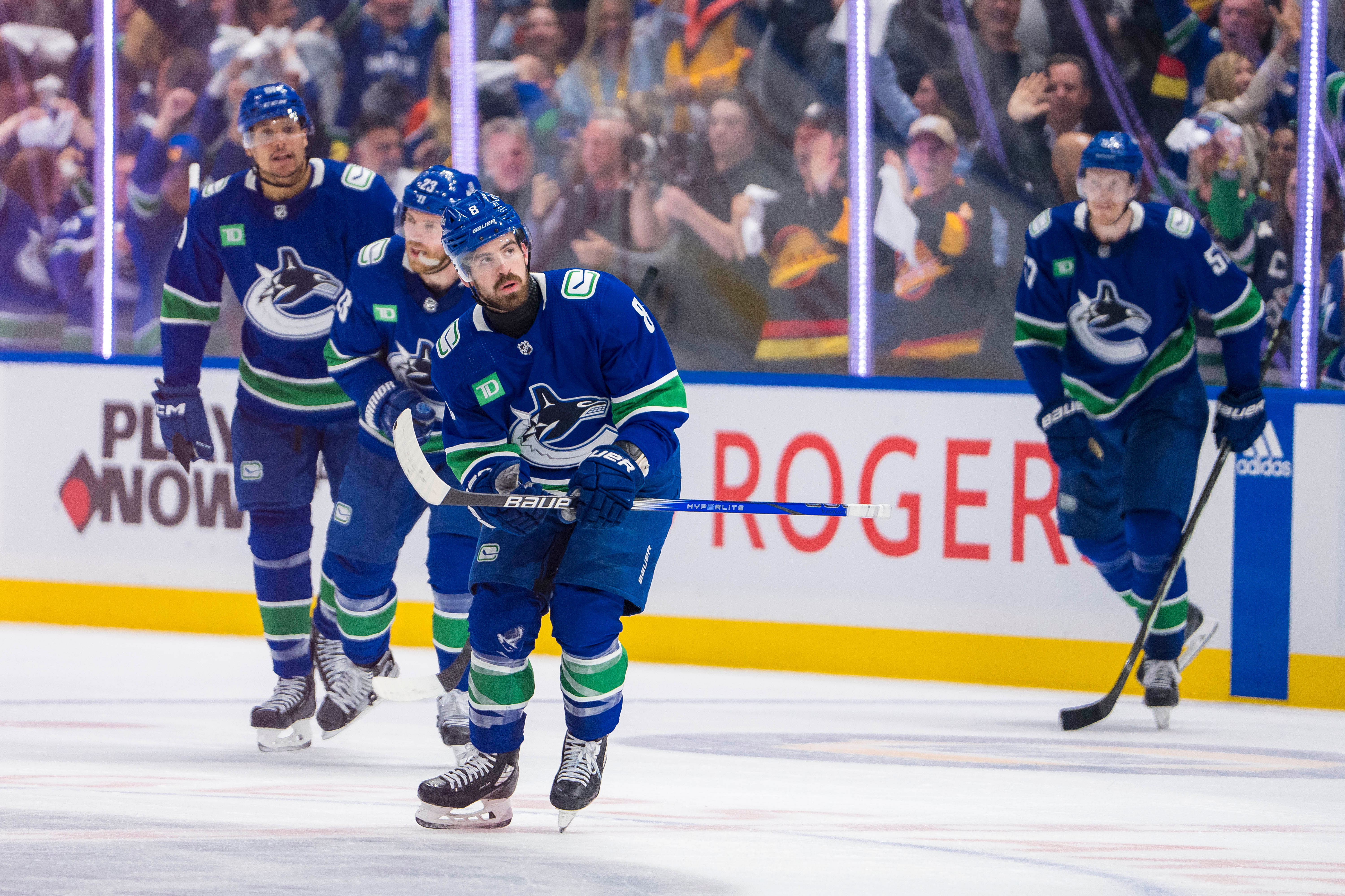 NHL: Stanley Cup Playoffs-Oilers at Vancouver Canucks