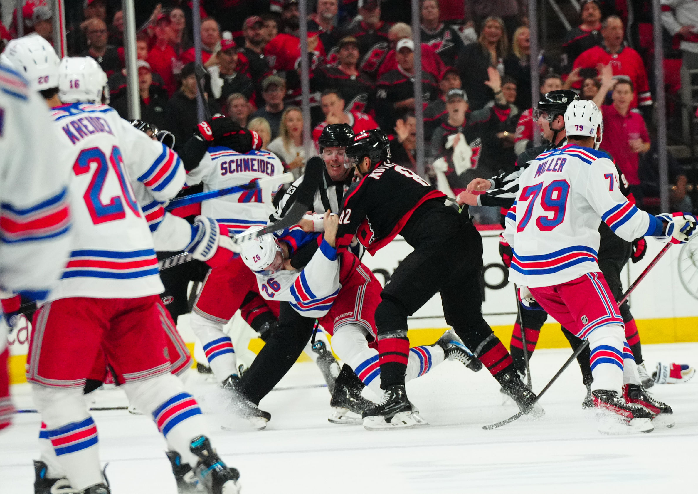 NHL: Stanley Cup Playoffs-New York Rangers at Carolina Hurricanes