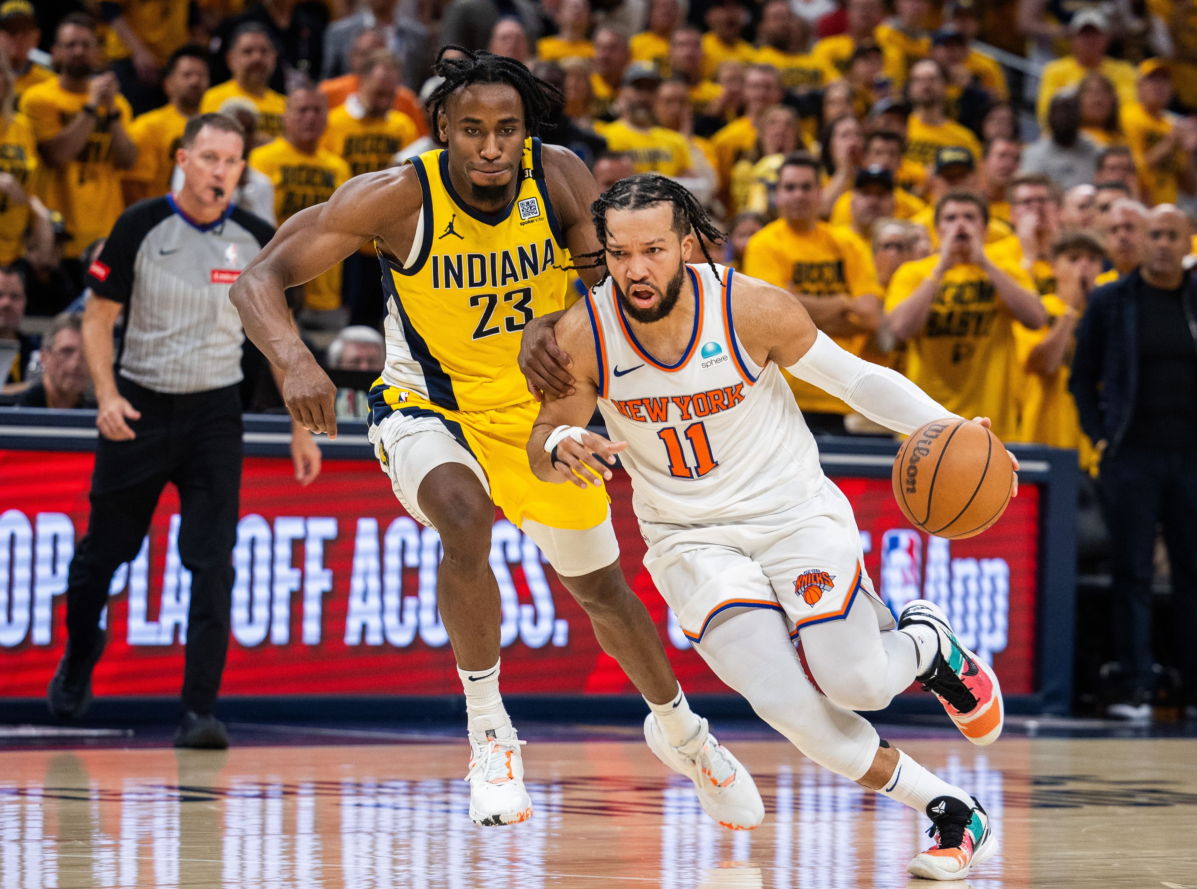 NBA: Playoffs-New York Knicks at Indiana Pacers