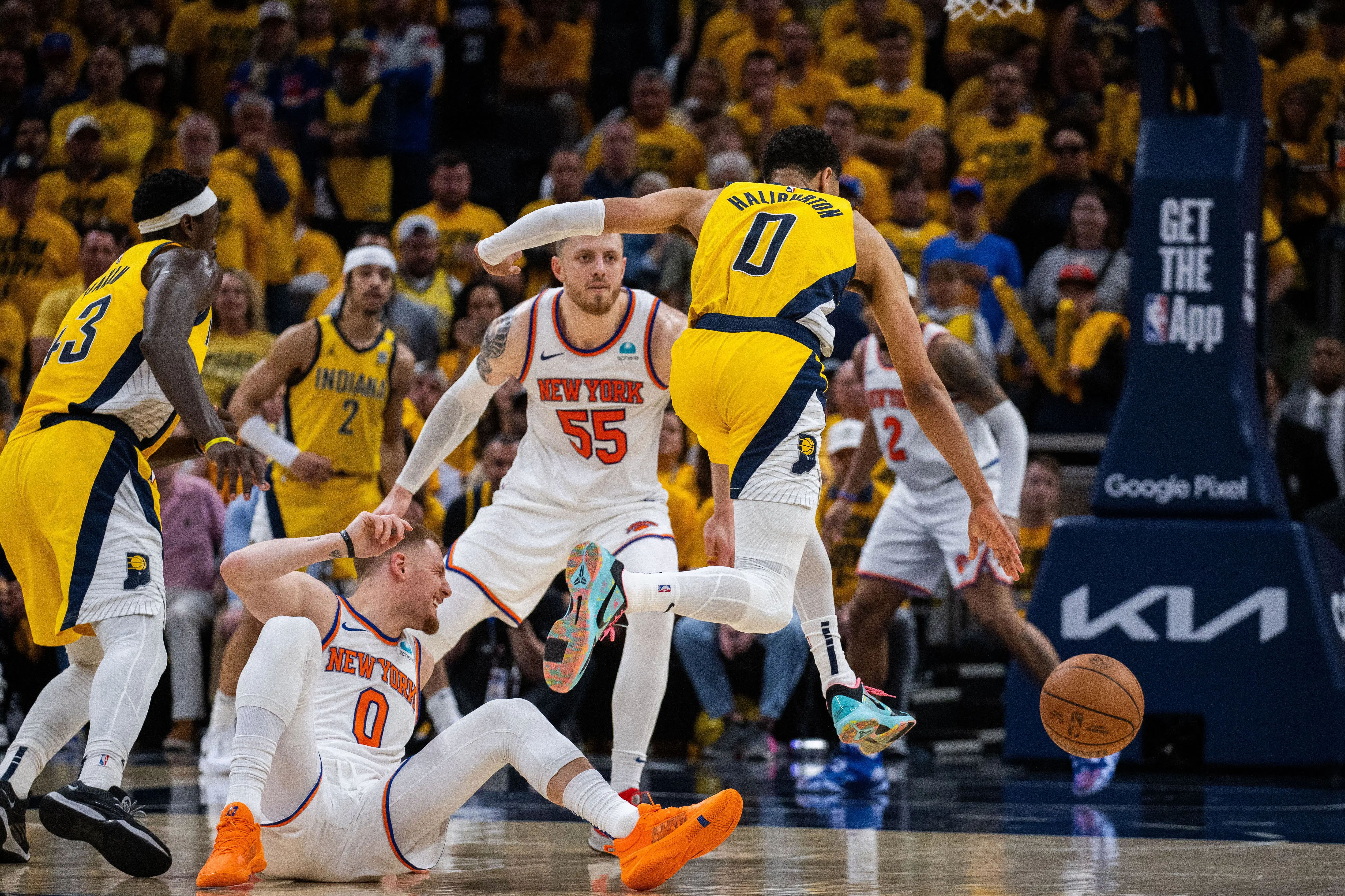 NBA: Playoffs-New York Knicks at Indiana Pacers