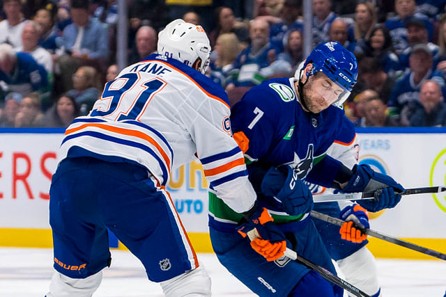 NHL: Stanley Cup Playoffs-Edmonton Oilers at Vancouver Canucks