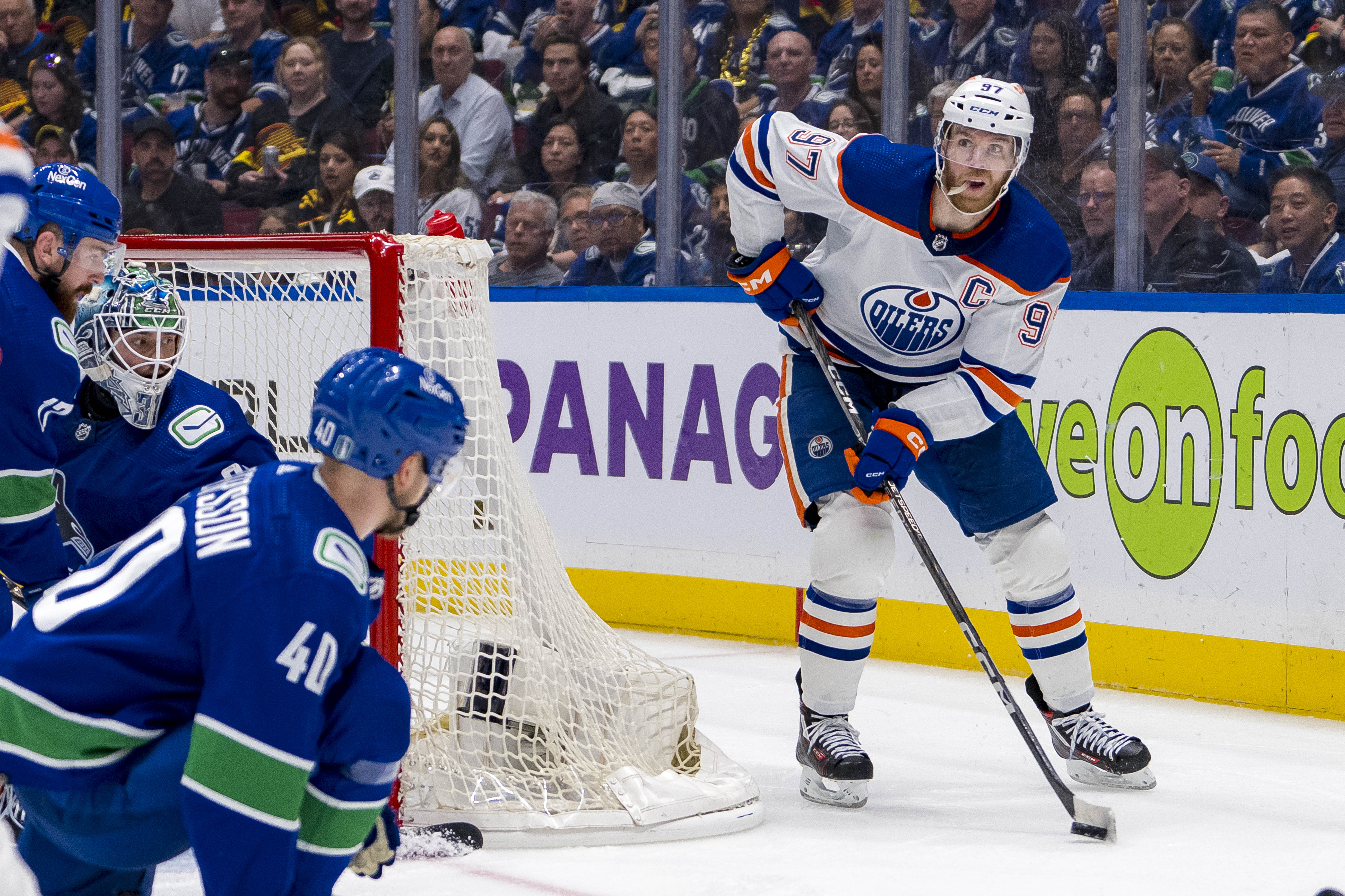 NHL: Stanley Cup Playoffs-Edmonton Oilers at Vancouver Canucks