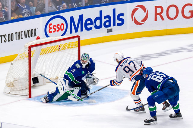 NHL: Stanley Cup Playoffs-Edmonton Oilers at Vancouver Canucks