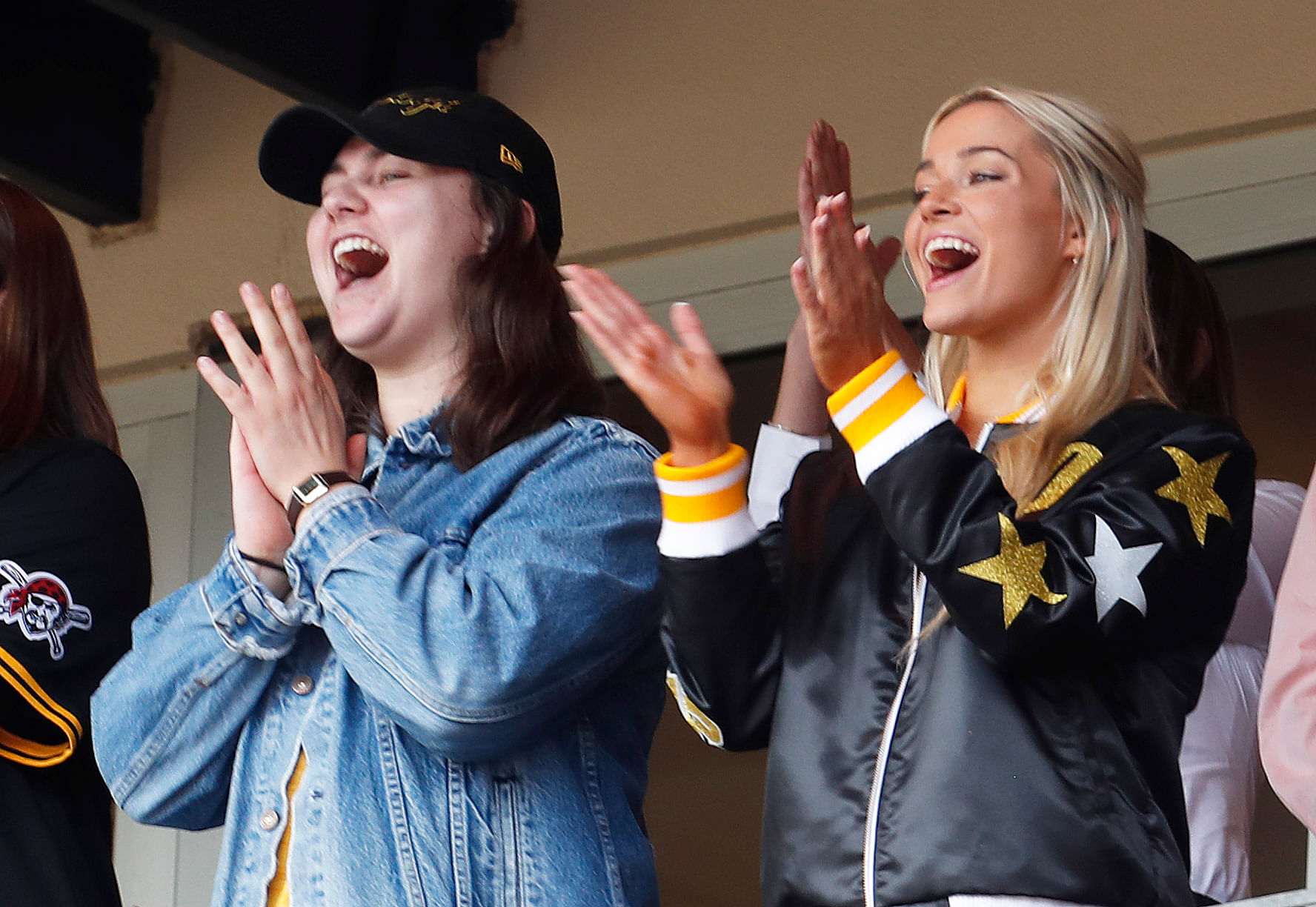 Chicago Cubs at Pittsburgh Pirates: Olivia Dunne cheering for Paul Skenes at PNC Park
