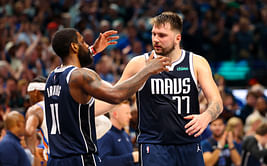 "We switched roles this time": Luka Doncic hilariously praises Kyrie Irving's first-half blitz