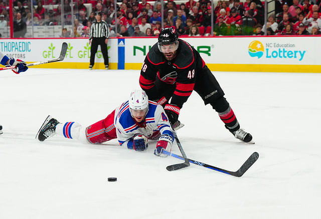 NHL: Stanley Cup Playoffs-New York Rangers at Carolina Hurricanes