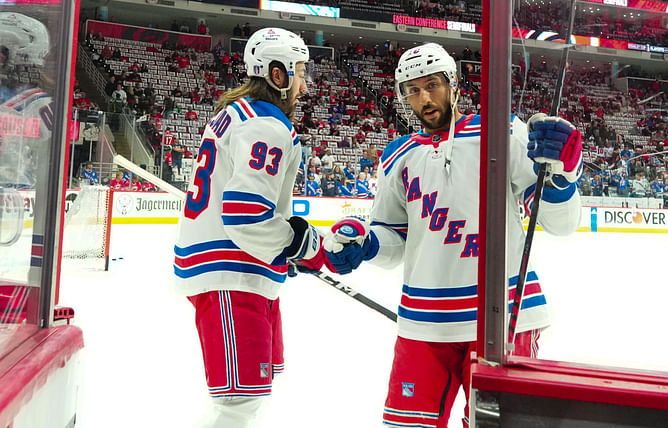 WATCH: Vincent Trocheck’s goal sparks chaos as Rangers score first in Game 2 against Panthers