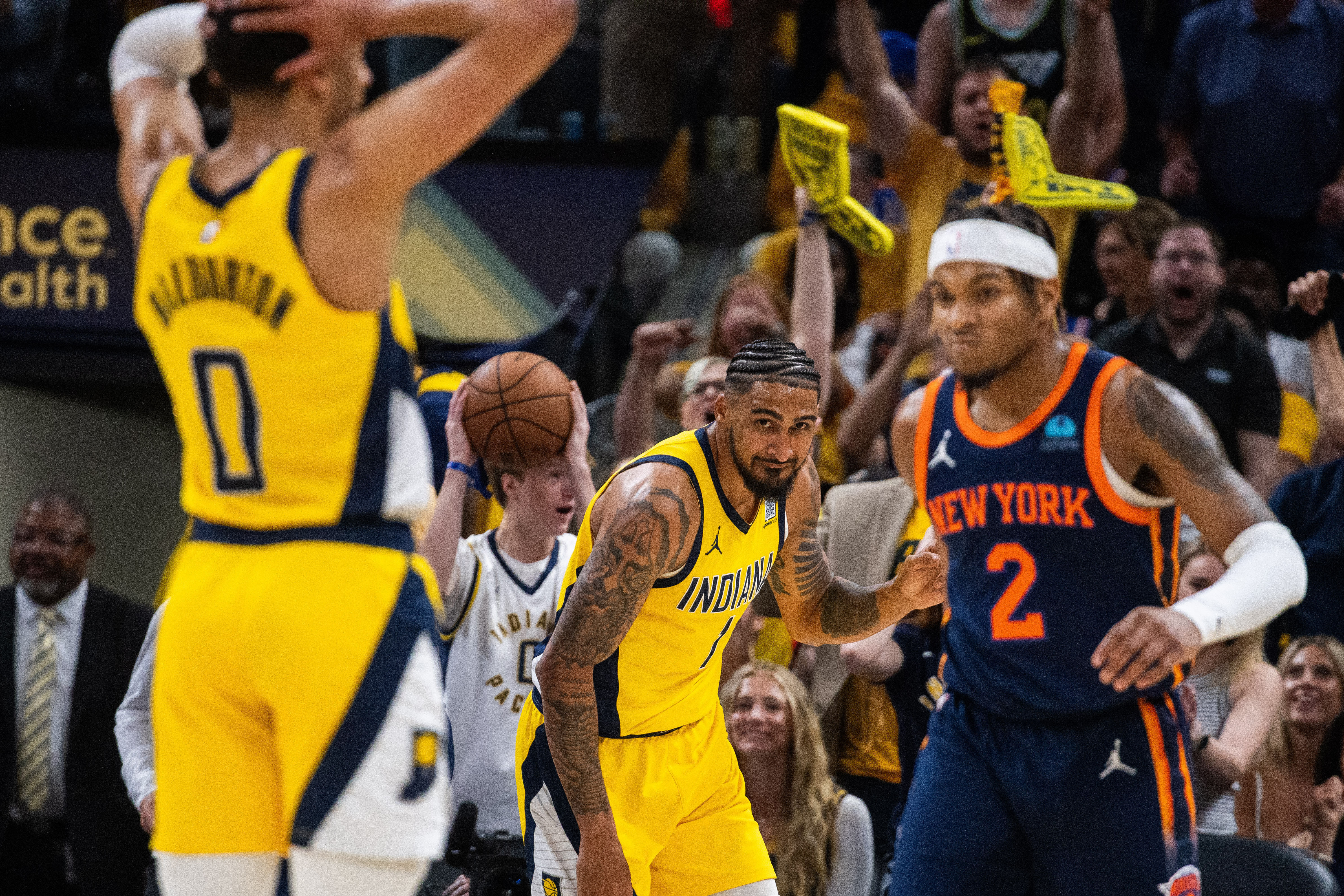NBA: Playoffs-New York Knicks at Indiana Pacers