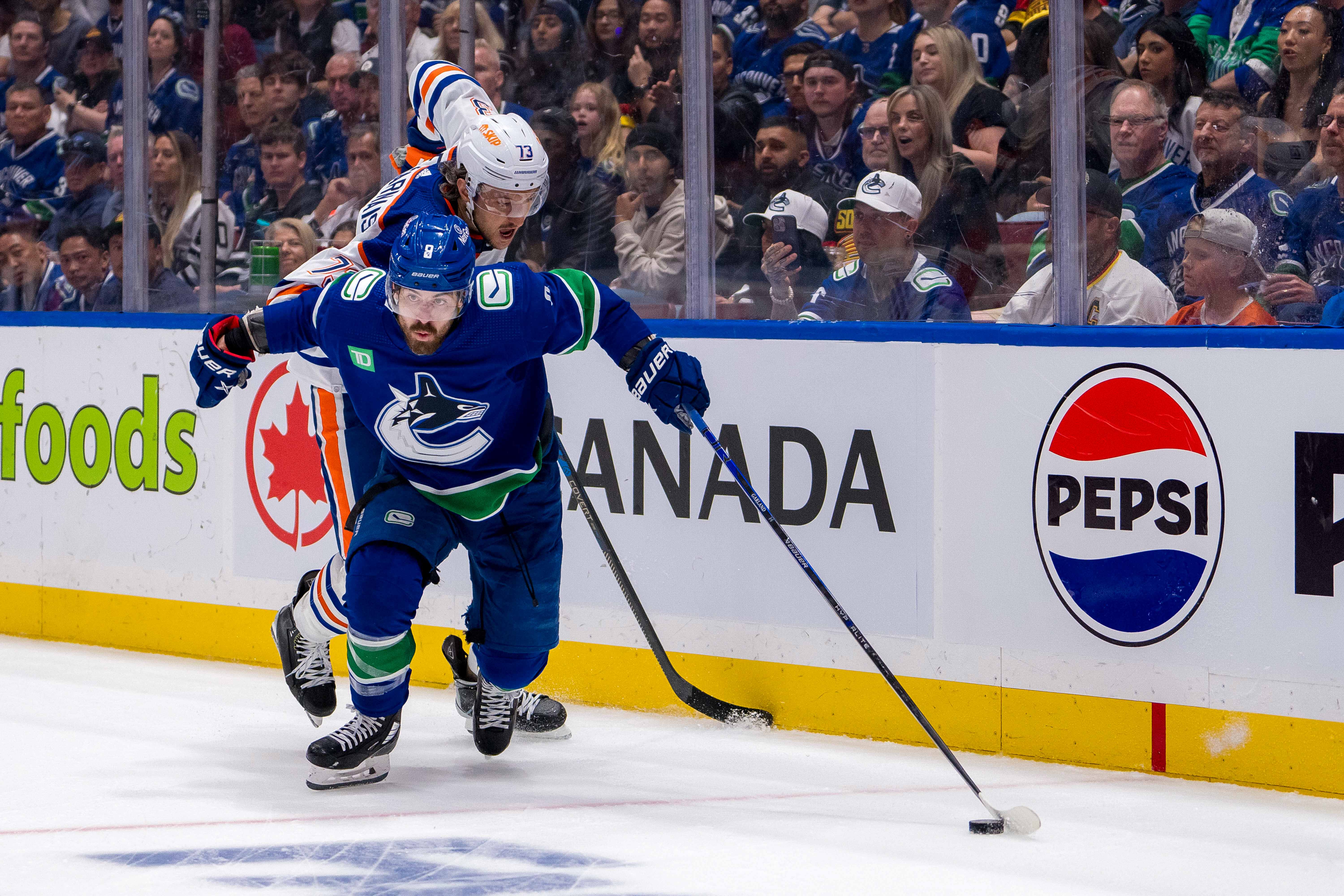 NHL: Stanley Cup Playoffs-Edmonton Oilers at Vancouver Canucks