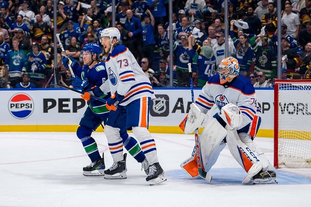 NHL: Stanley Cup Playoffs-Edmonton Oilers at Vancouver Canucks